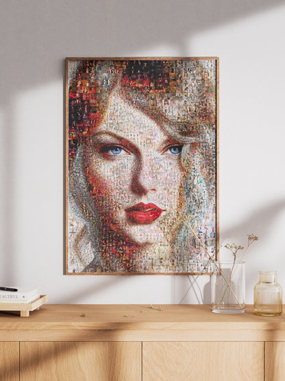Stunning Taylor Swift Mosaic Artwork - Unique Home Decor & Gift Idea AtelierMosaics