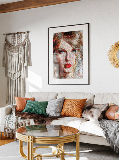 Stunning Taylor Swift Mosaic Artwork - Unique Home Decor & Gift Idea AtelierMosaics