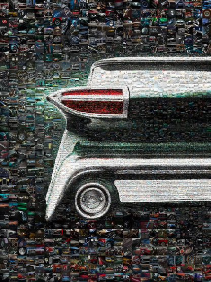 Stunning Car Mosaic Artwork - Unique Auto Enthusiast Wall Decor for Home or Office AtelierMosaics
