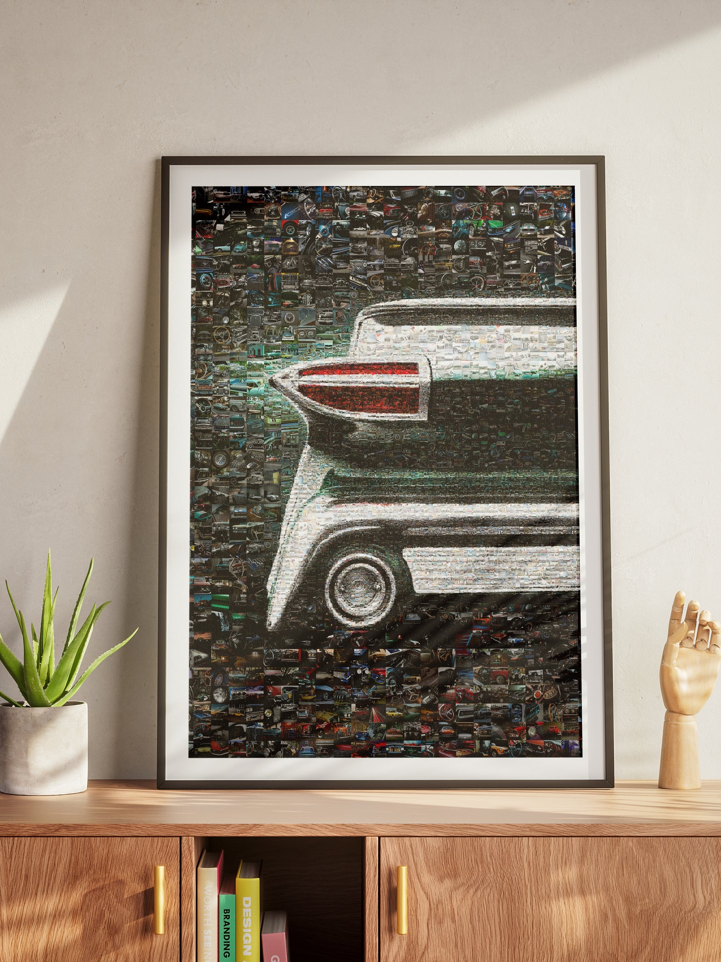 Stunning Car Mosaic Artwork - Unique Auto Enthusiast Wall Decor for Home or Office AtelierMosaics