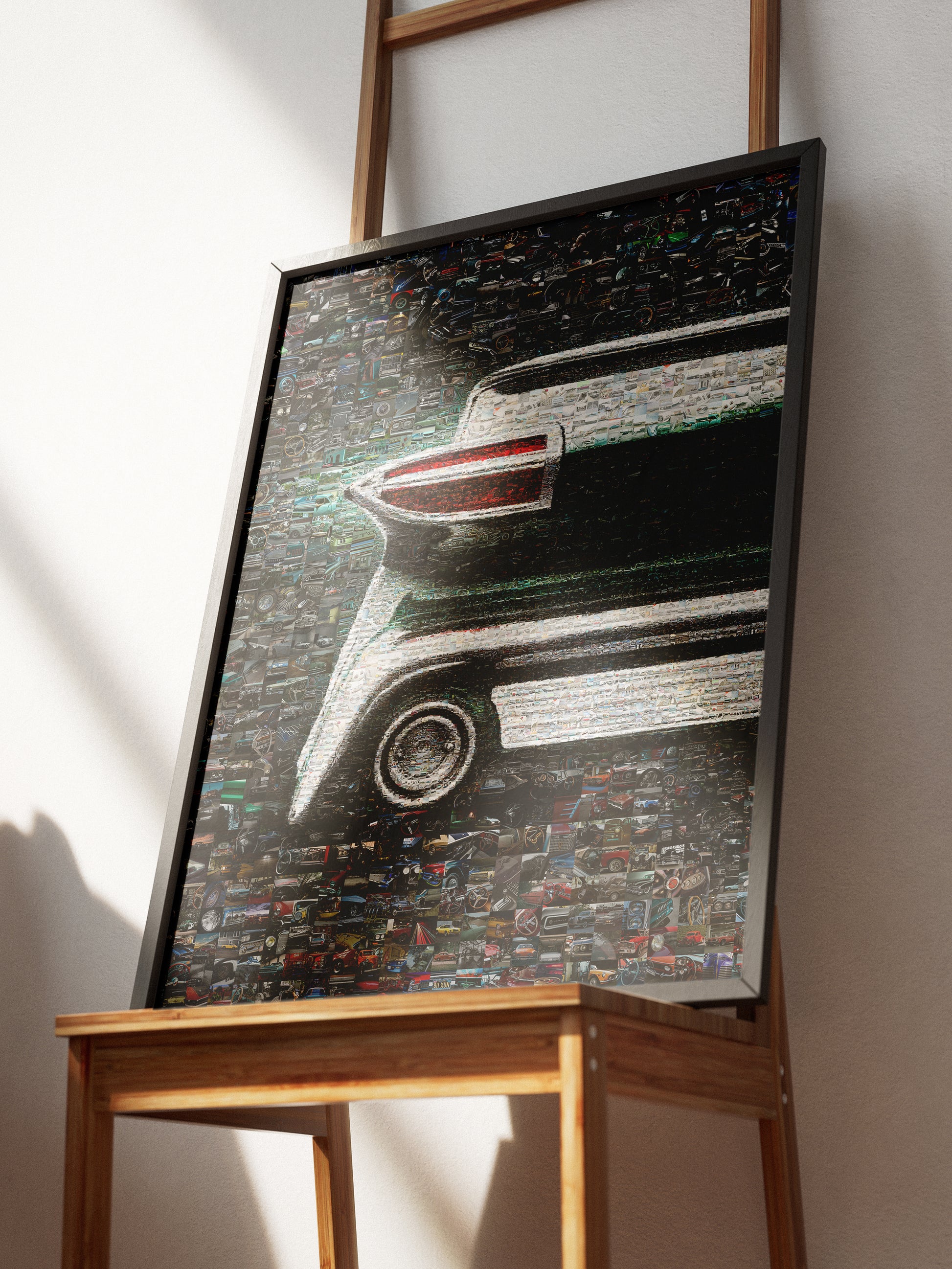 Stunning Car Mosaic Artwork - Unique Auto Enthusiast Wall Decor for Home or Office AtelierMosaics