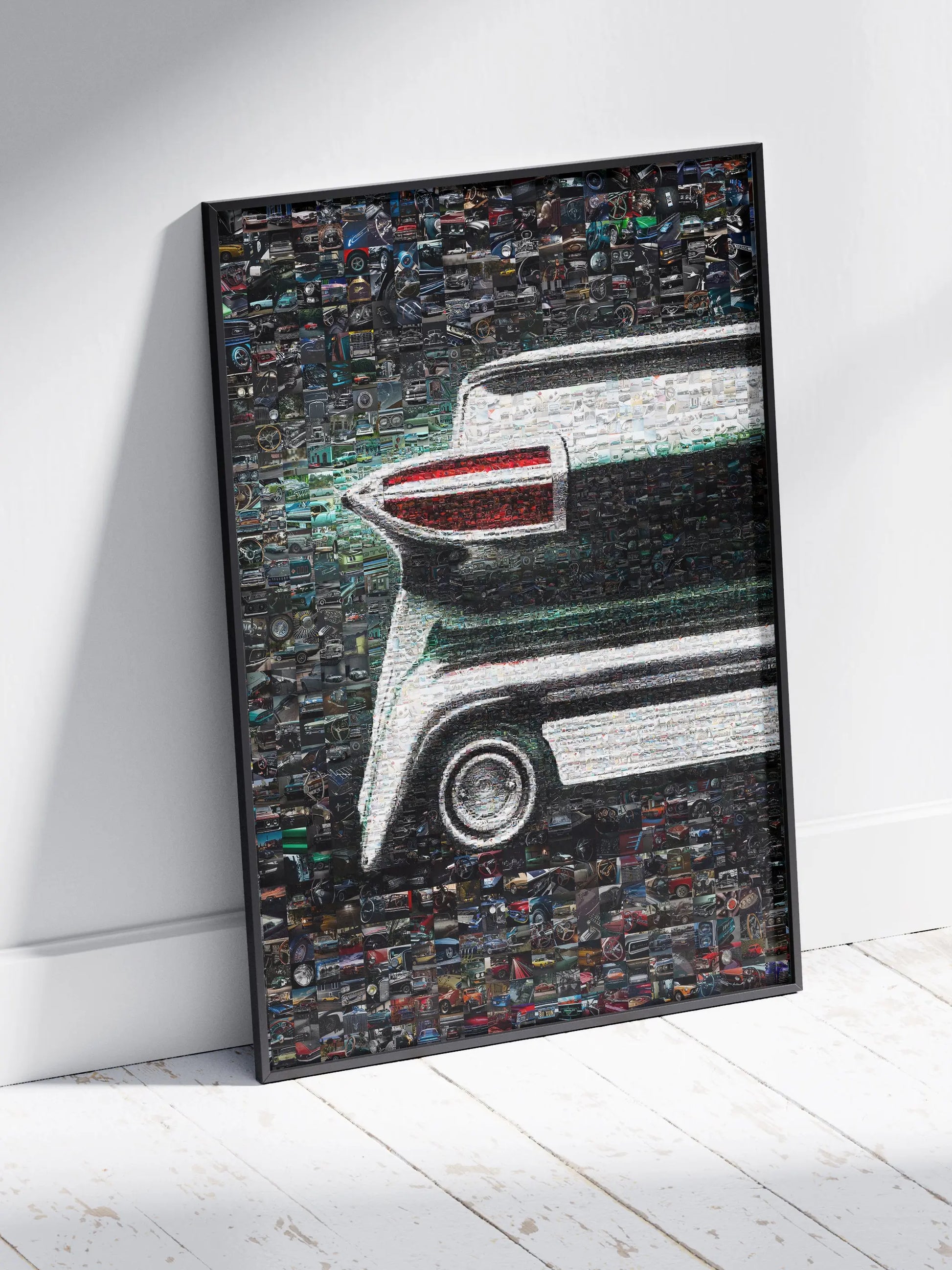 Stunning Car Mosaic Artwork - Unique Auto Enthusiast Wall Decor for Home or Office AtelierMosaics