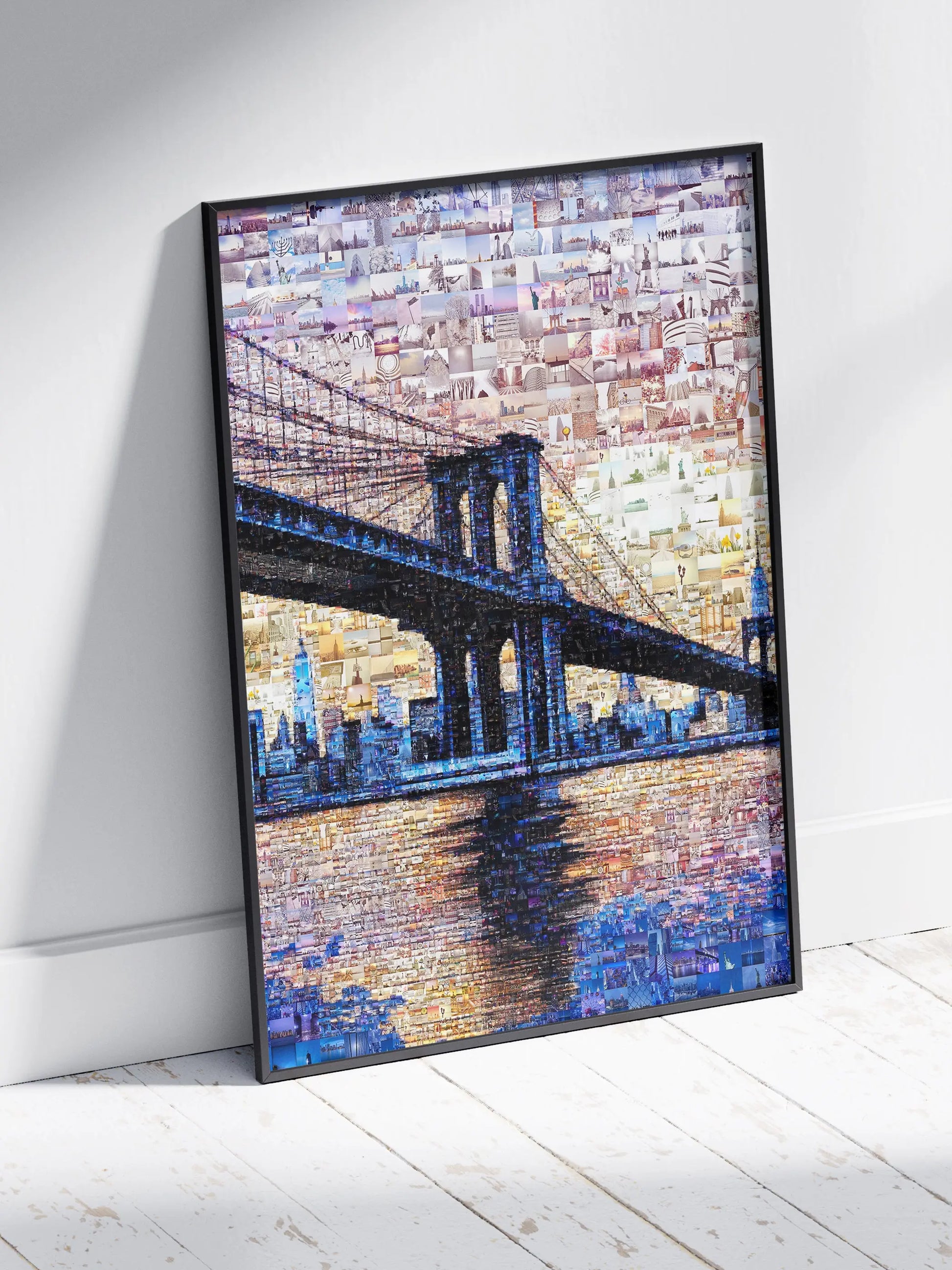 Stunning Brooklyn Bridge Mosaic Artwork - Unique Wall Decor for Home or Office AtelierMosaics