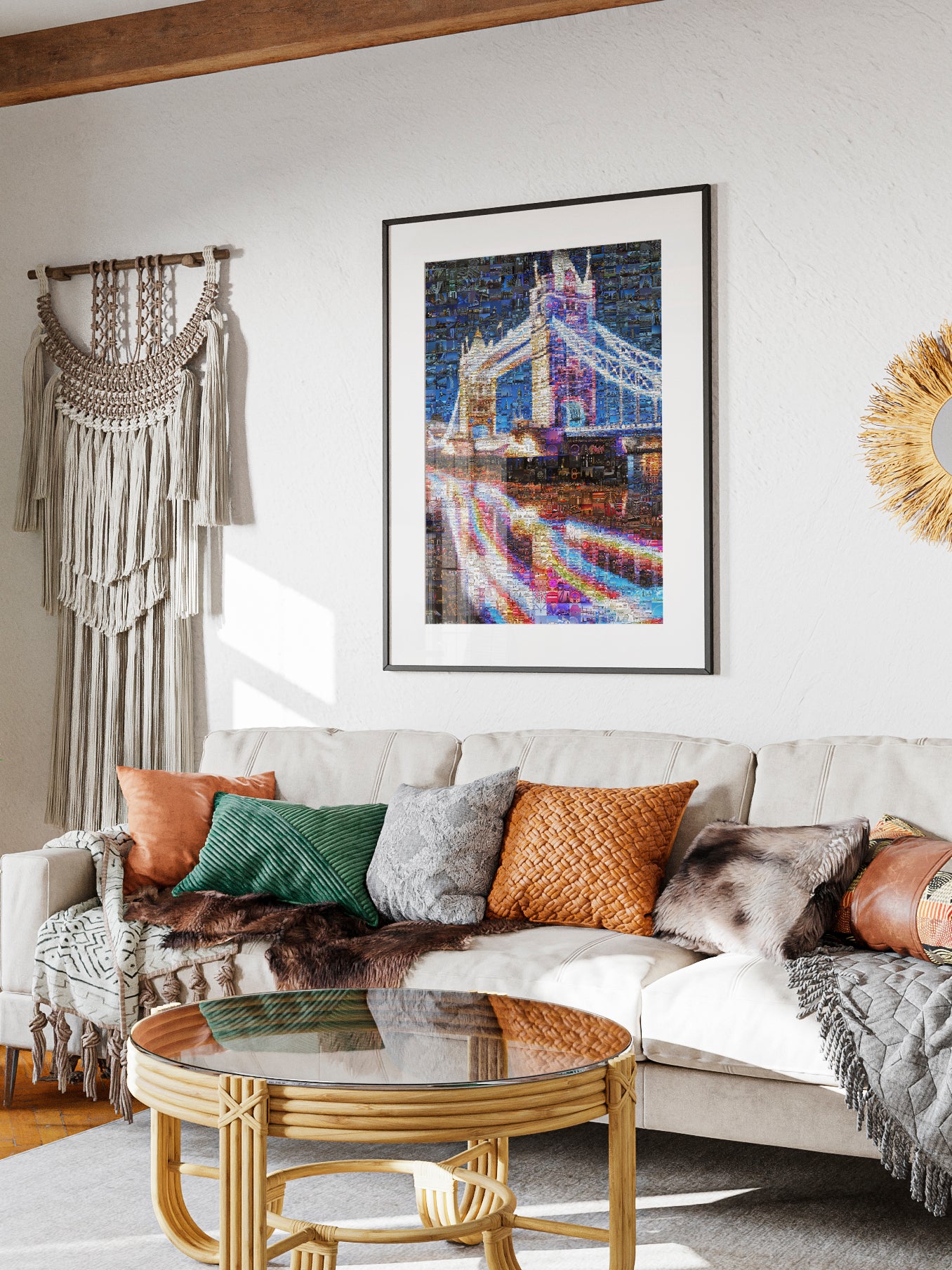 Stunning London Mosaic Artwork - Tower Bridge & Iconic Landmarks AtelierMosaics