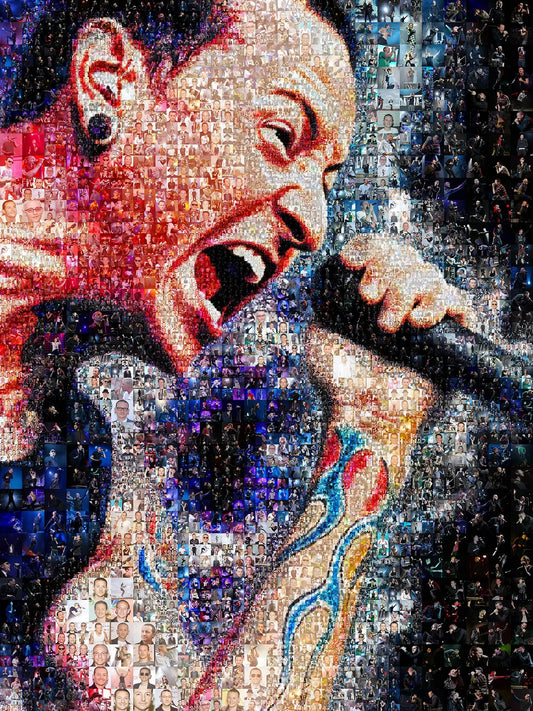 Stunning Chester Bennington Mosaic Artwork - Celebrating Linkin Park's Legacy AtelierMosaics