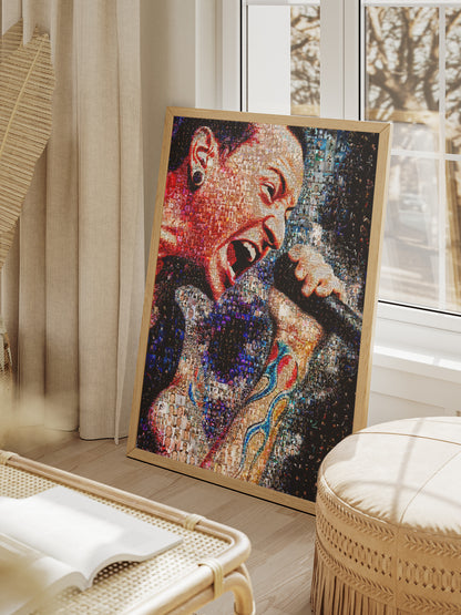 Stunning Chester Bennington Mosaic Artwork - Celebrating Linkin Park's Legacy AtelierMosaics