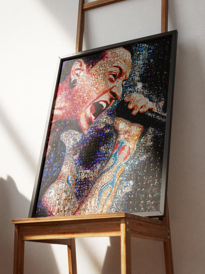 Stunning Chester Bennington Mosaic Artwork - Celebrating Linkin Park's Legacy AtelierMosaics