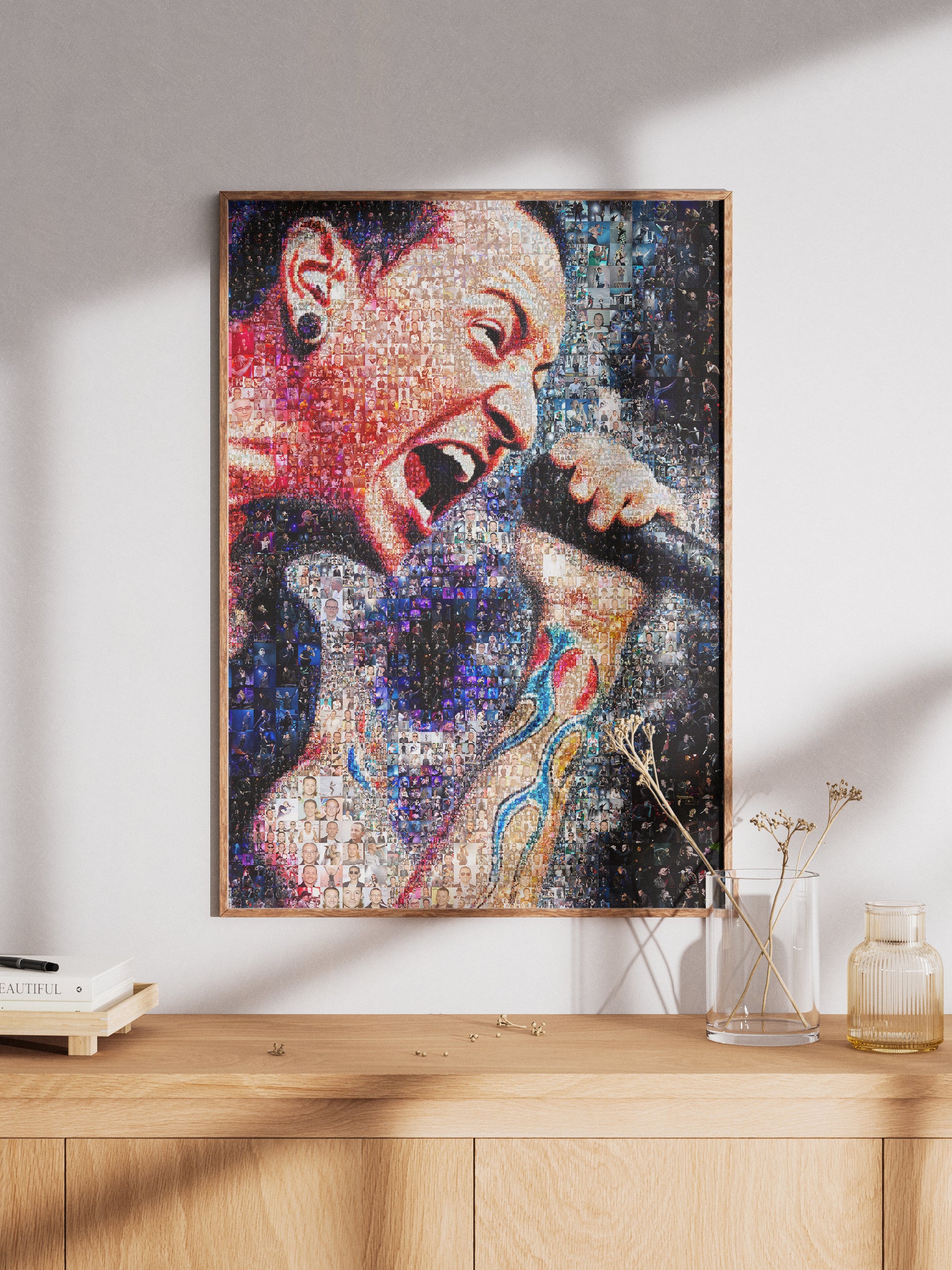 Stunning Chester Bennington Mosaic Artwork - Celebrating Linkin Park's Legacy AtelierMosaics
