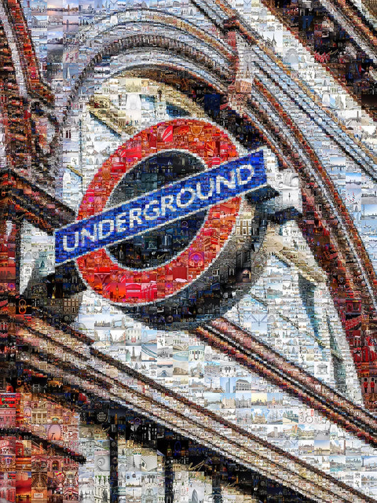 Stunning London Underground Mosaic Artwork - Unique Urban Art for Home Decor AtelierMosaics