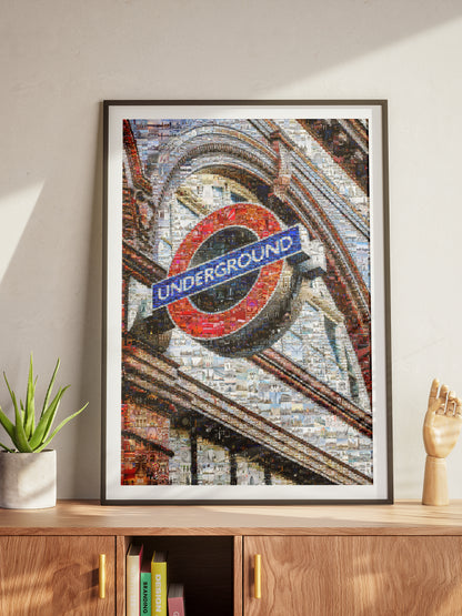 Stunning London Underground Mosaic Artwork - Unique Urban Art for Home Decor AtelierMosaics
