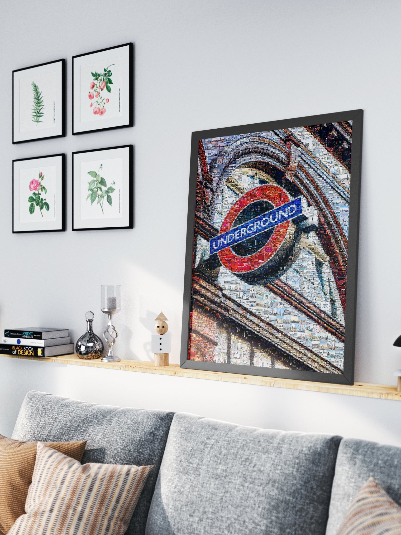 Stunning London Underground Mosaic Artwork - Unique Urban Art for Home Decor AtelierMosaics