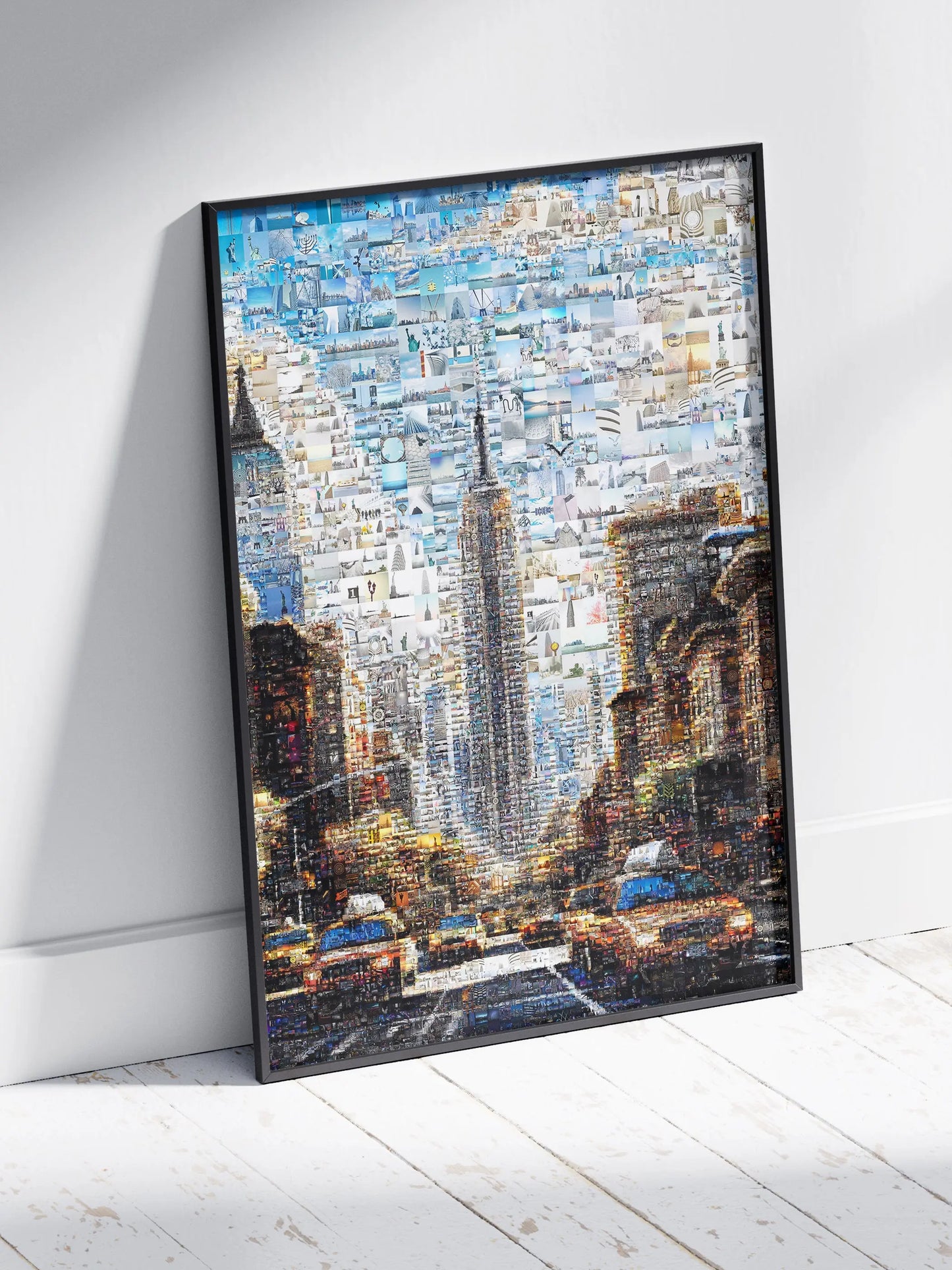 Stunning Mosaic Artwork of the New York City Skyline – Unique Home Decor for Art Lovers AtelierMosaics