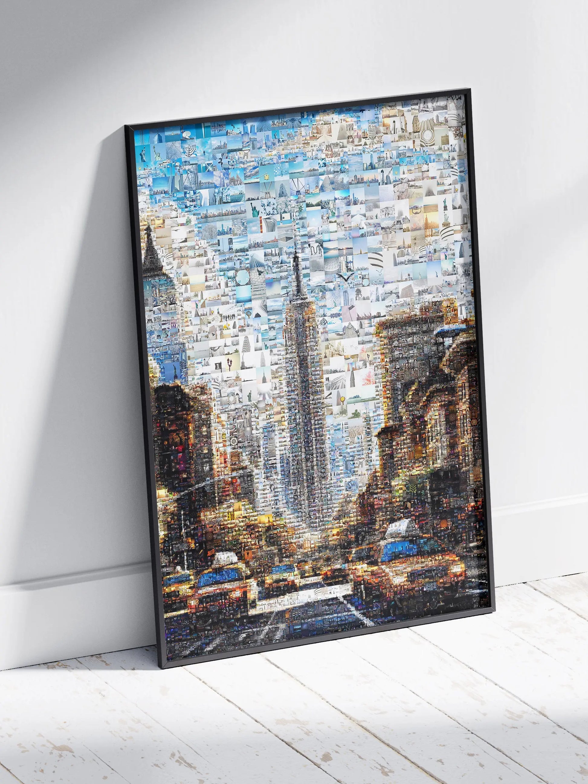 Stunning Mosaic Artwork of the New York City Skyline – Unique Home Decor for Art Lovers AtelierMosaics