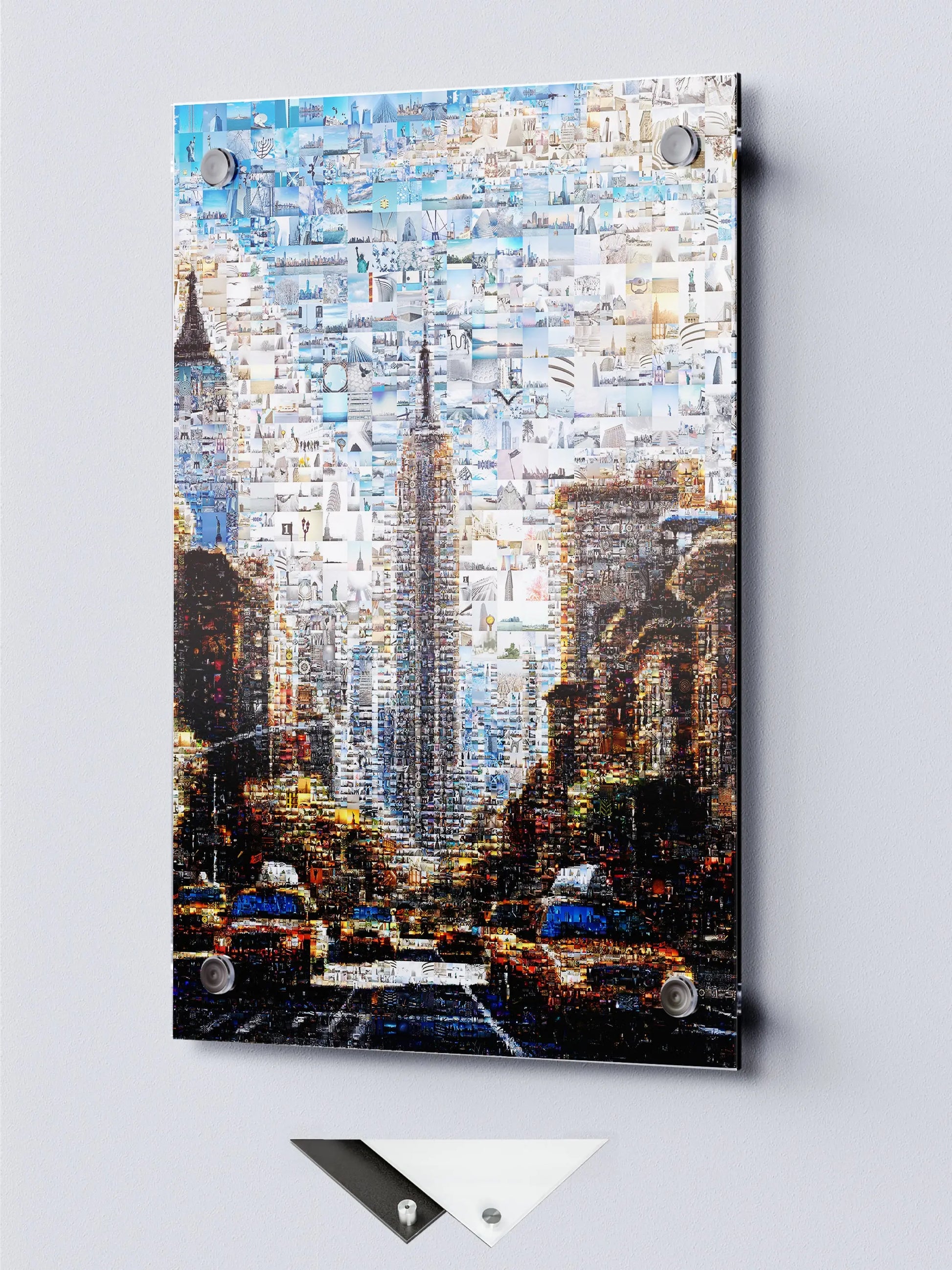 Stunning Mosaic Artwork of the New York City Skyline – Unique Home Decor for Art Lovers AtelierMosaics