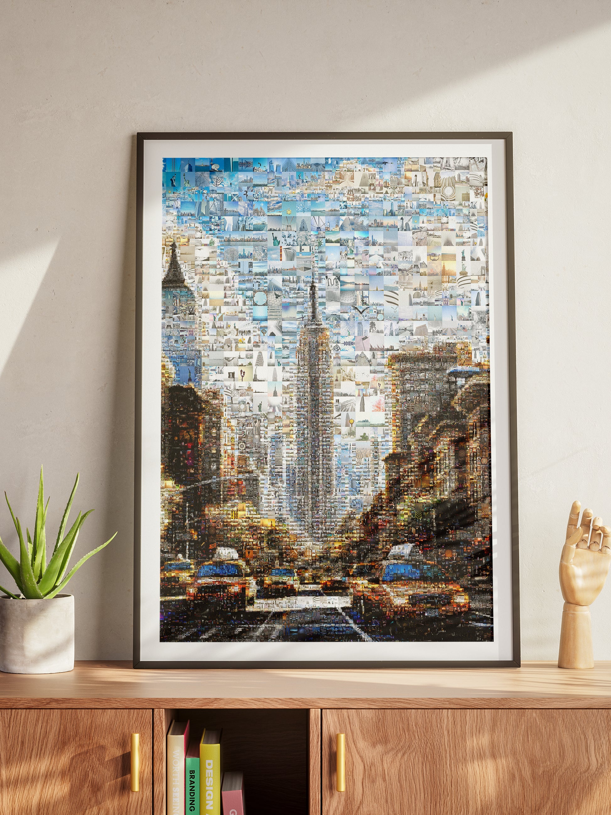 Stunning Mosaic Artwork of the New York City Skyline – Unique Home Decor for Art Lovers AtelierMosaics