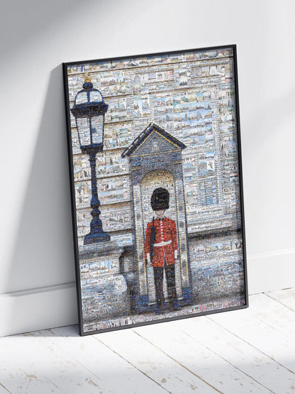 Stunning Mosaic Artwork of a British Guard: A Unique Home Decor Piece for Art Lovers AtelierMosaics