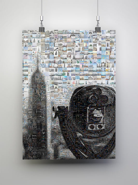 Stunning New York City Mosaic Art - Unique Wall Decor for Home & Office - Captivating Urban Landscape Artwork