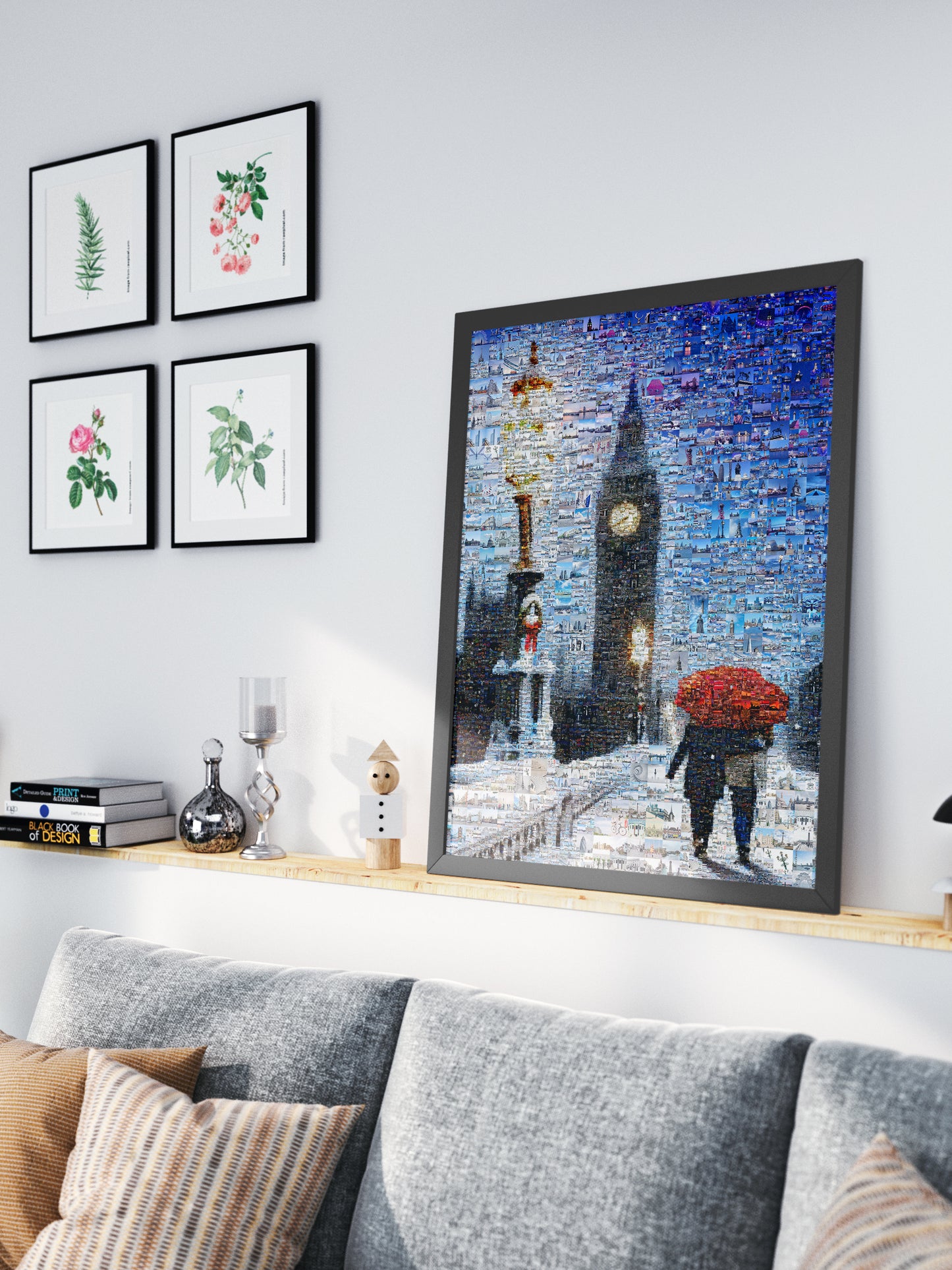 Stunning London Mosaic Artwork - Big Ben & Iconic City Scenes - Perfect Wall Decor for Home or Office AtelierMosaics