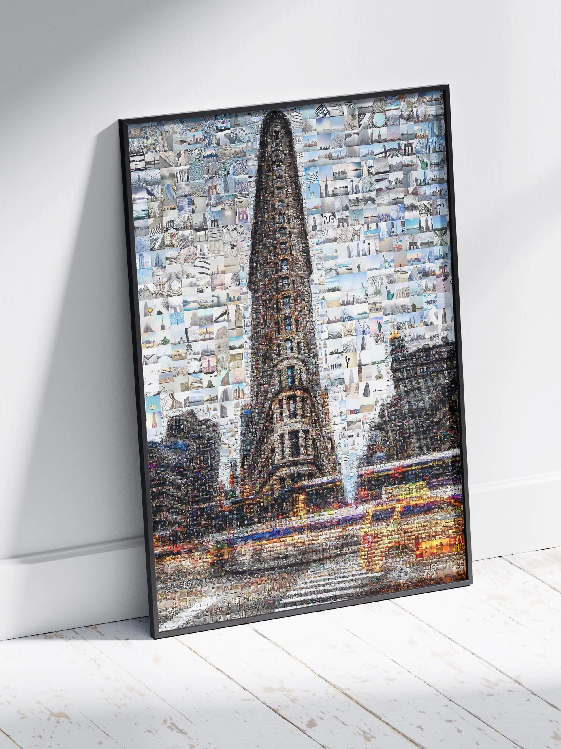 Stunning Mosaic Artwork of the Flatiron Building - Unique Urban Wall Art for Modern Spaces AtelierMosaics