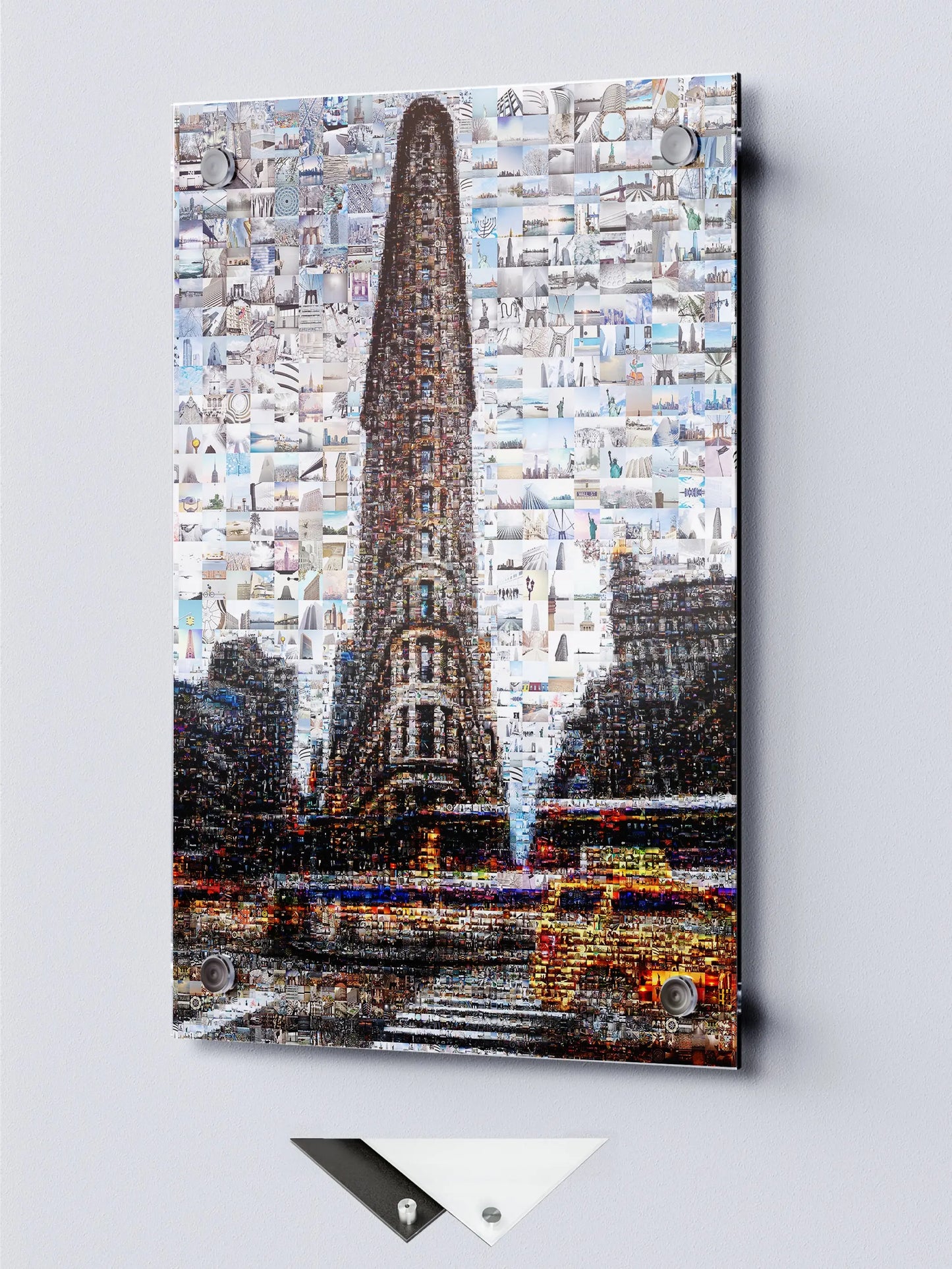 Stunning Mosaic Artwork of the Flatiron Building - Unique Urban Wall Art for Modern Spaces AtelierMosaics
