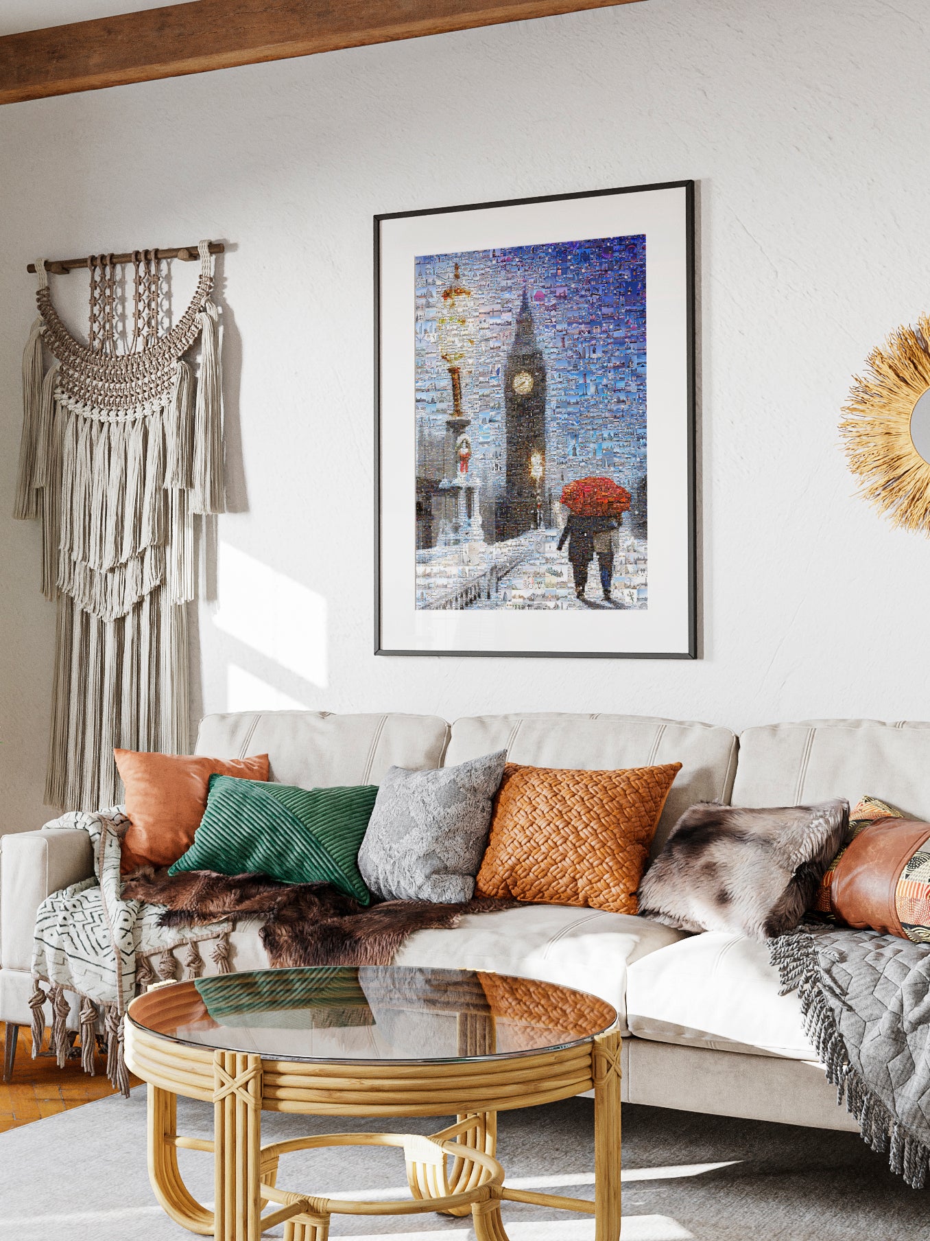 Stunning London Mosaic Artwork - Big Ben & Iconic City Scenes - Perfect Wall Decor for Home or Office AtelierMosaics