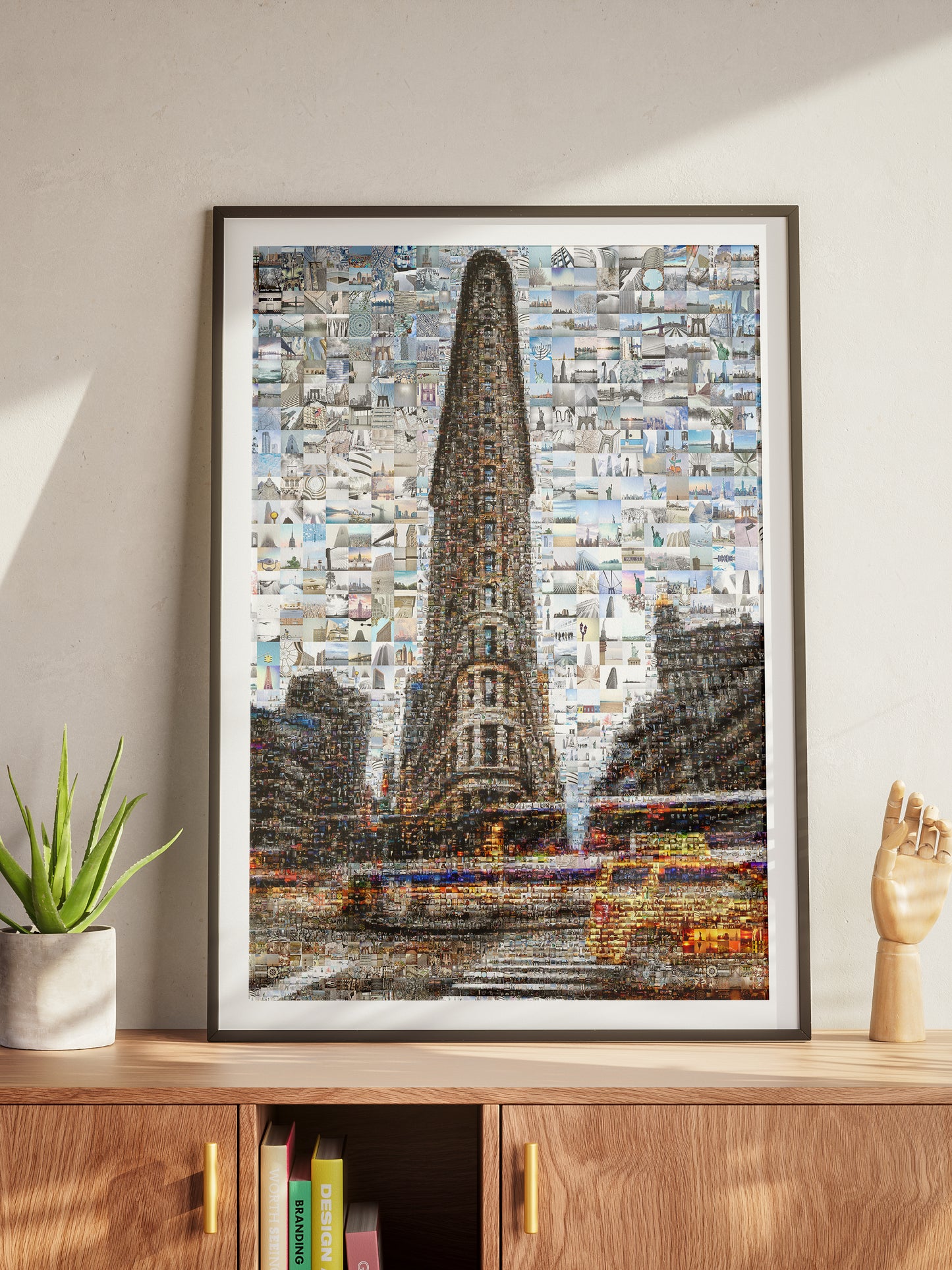 Stunning Mosaic Artwork of the Flatiron Building - Unique Urban Wall Art for Modern Spaces AtelierMosaics