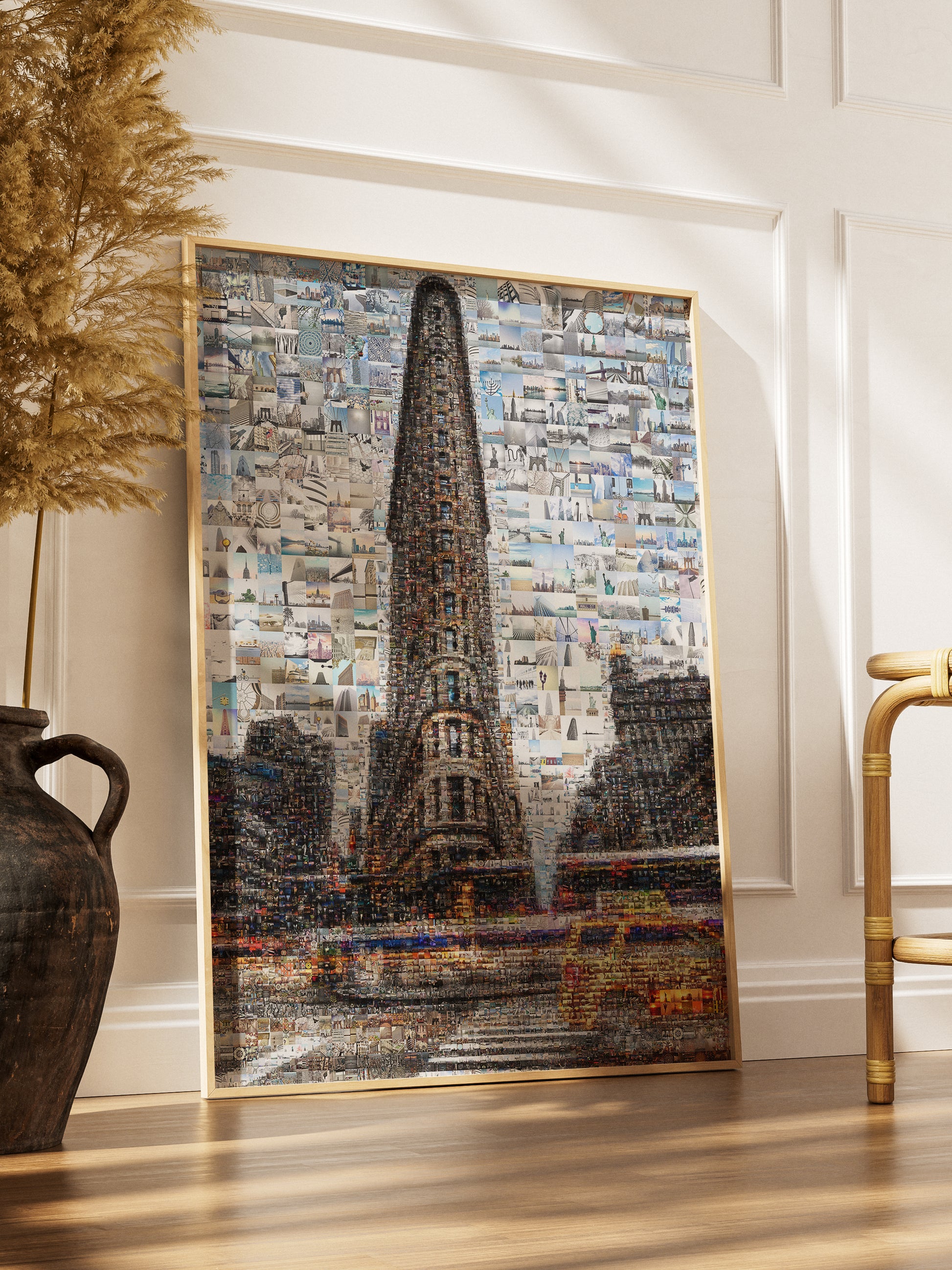 Stunning Mosaic Artwork of the Flatiron Building - Unique Urban Wall Art for Modern Spaces AtelierMosaics