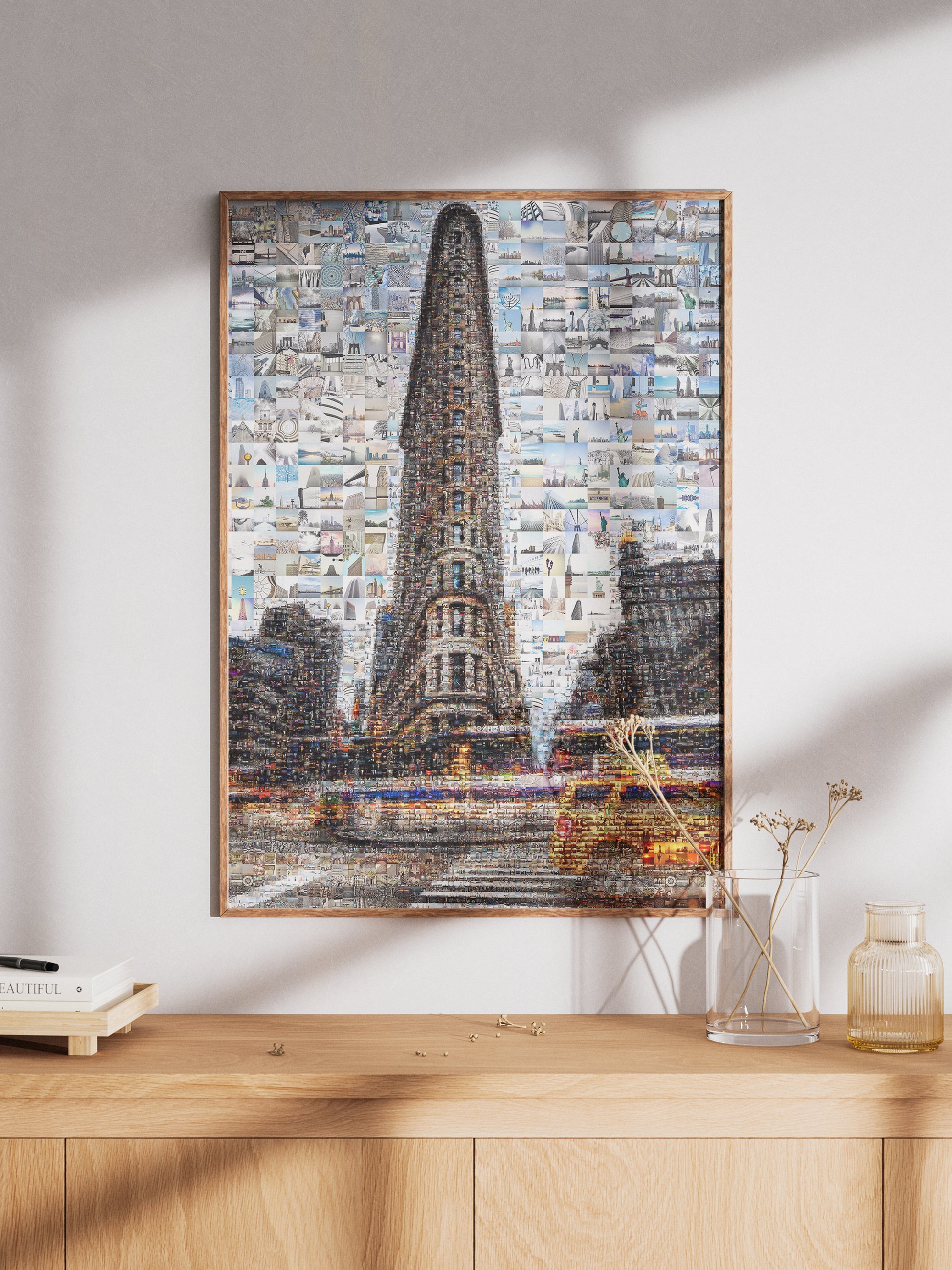 Stunning Mosaic Artwork of the Flatiron Building - Unique Urban Wall Art for Modern Spaces AtelierMosaics