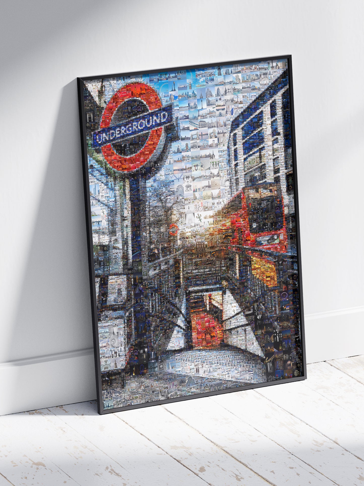 Stunning London Underground Mosaic Art - Unique Cityscape Wall Decor for Home and Office AtelierMosaics