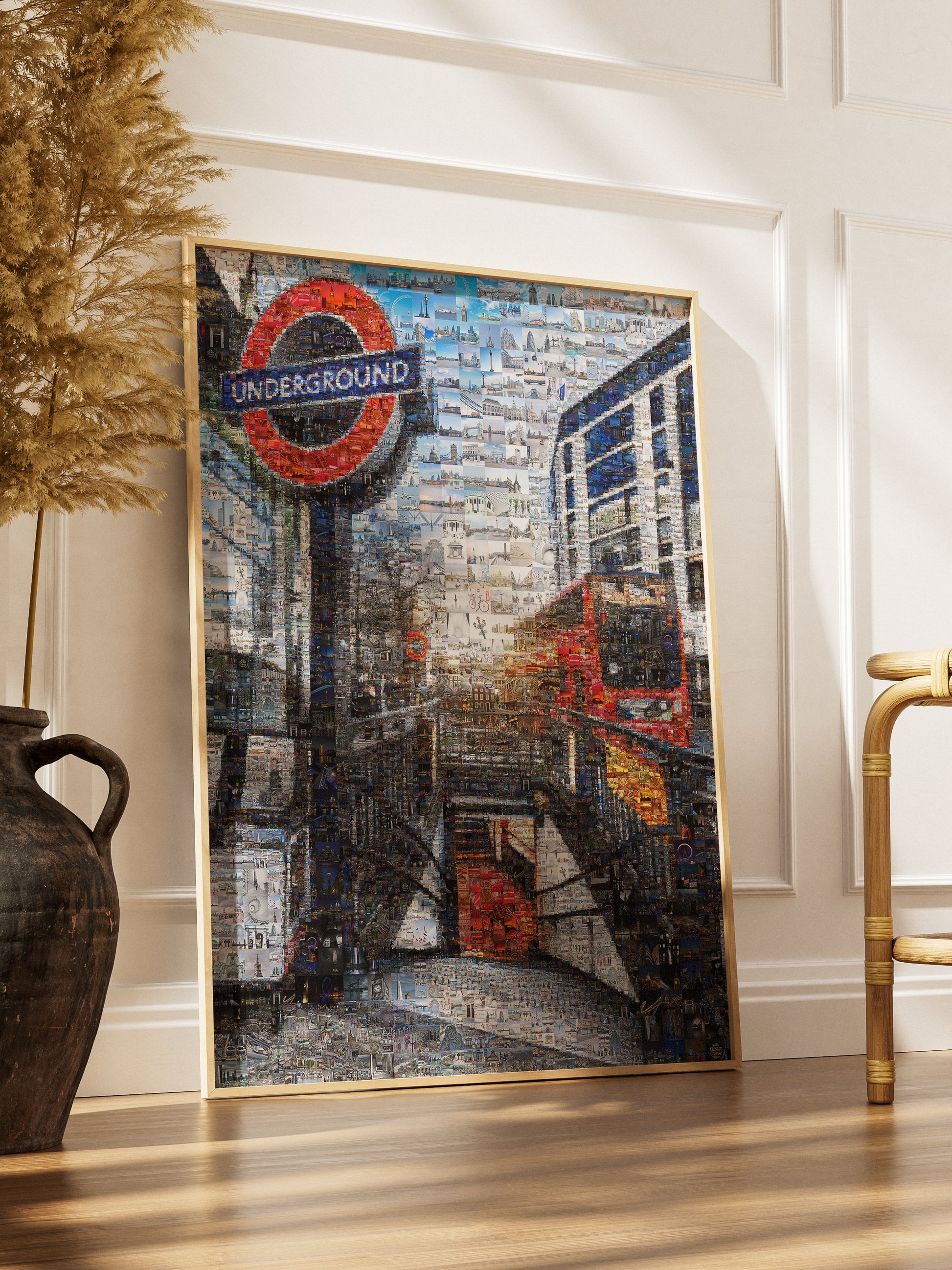 Stunning London Underground Mosaic Art - Unique Cityscape Wall Decor for Home and Office AtelierMosaics