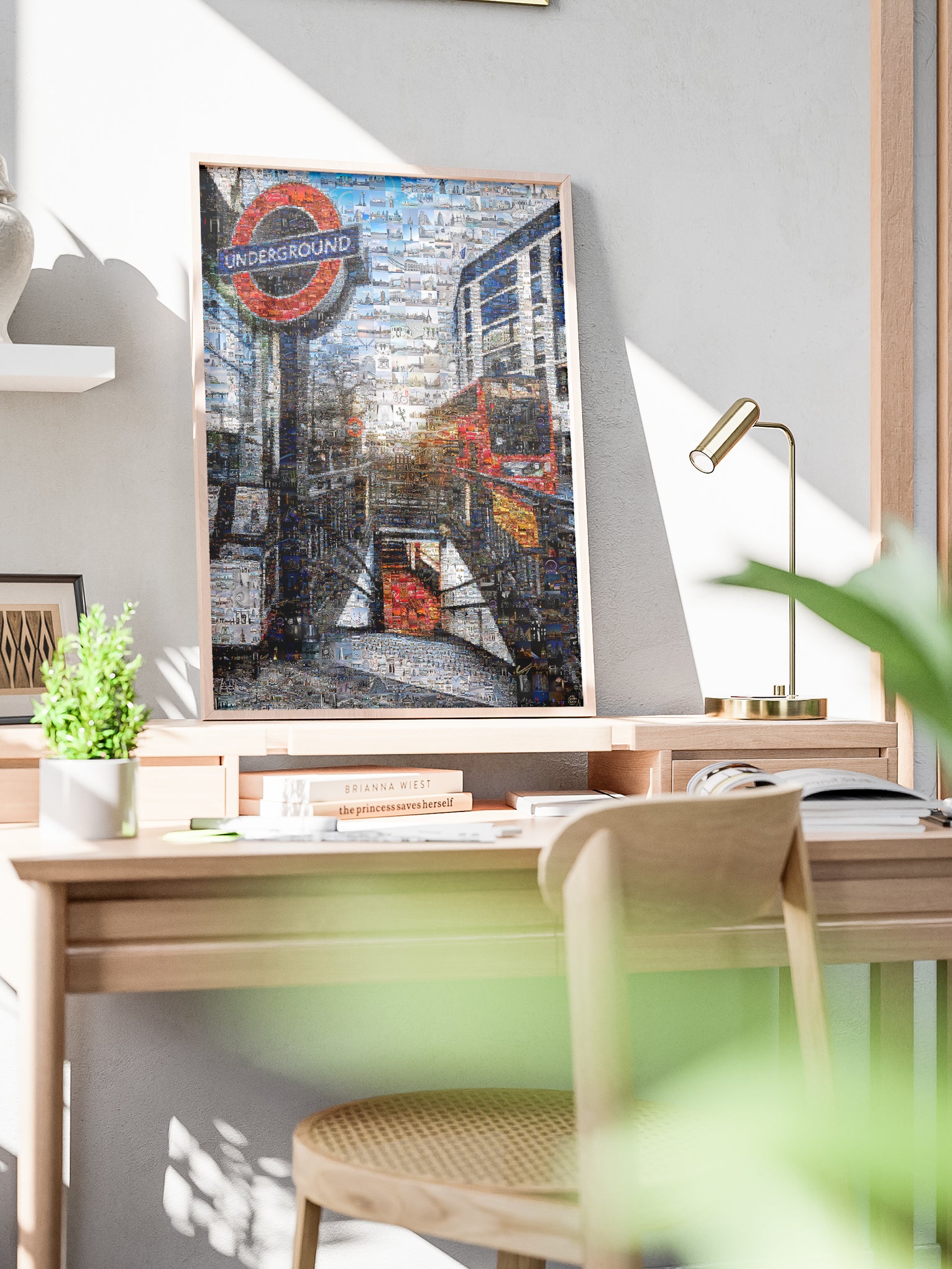 Stunning London Underground Mosaic Art - Unique Cityscape Wall Decor for Home and Office AtelierMosaics