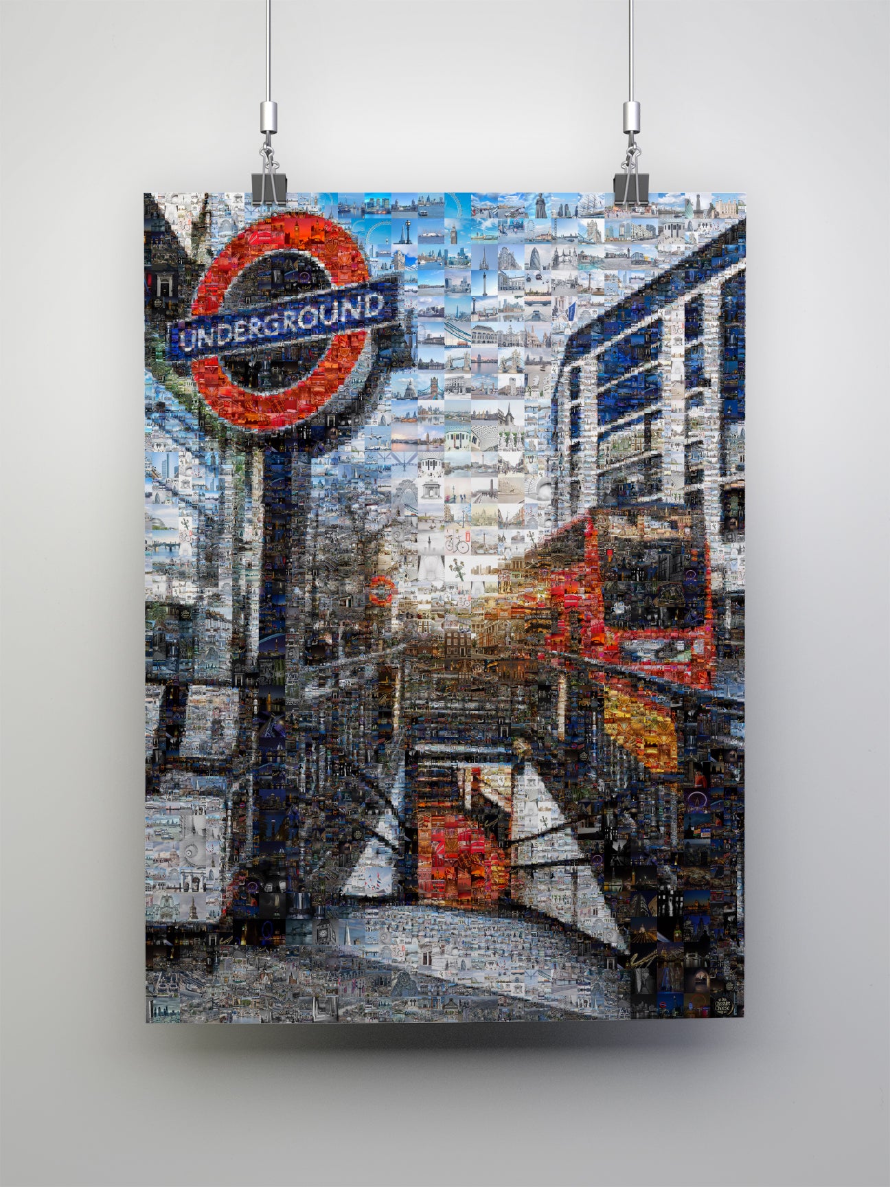 Stunning London Underground Mosaic Art - Unique Cityscape Wall Decor for Home and Office AtelierMosaics