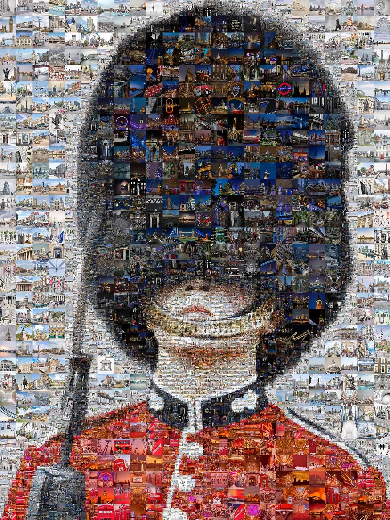 Stunning Mosaic Artwork of a British Soldier - Unique Home Decor Piece AtelierMosaics