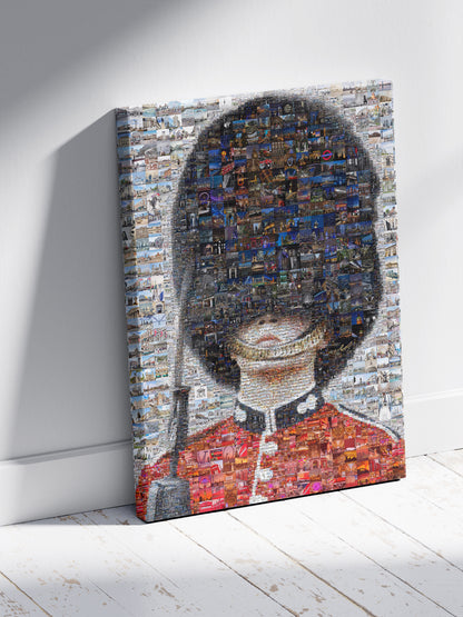 Stunning Mosaic Artwork of a British Soldier - Unique Home Decor Piece AtelierMosaics