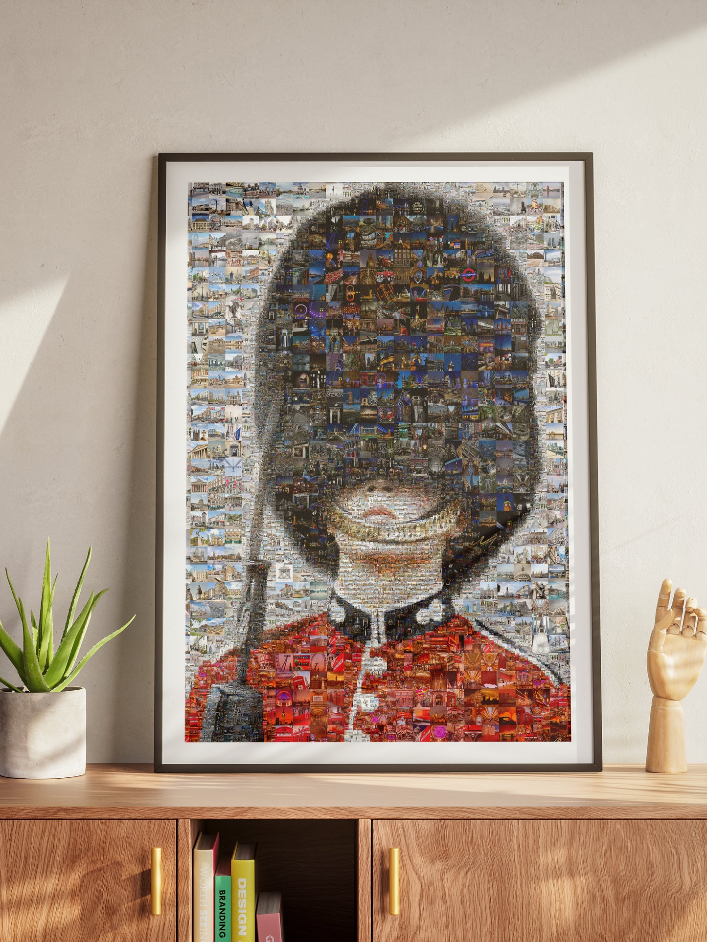Stunning Mosaic Artwork of a British Soldier - Unique Home Decor Piece AtelierMosaics
