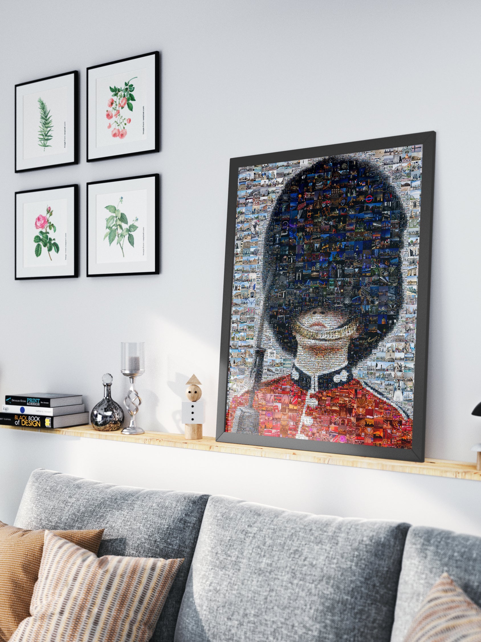 Stunning Mosaic Artwork of a British Soldier - Unique Home Decor Piece AtelierMosaics