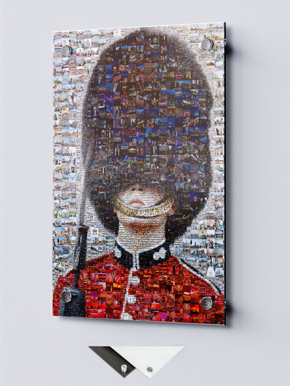 Stunning Mosaic Artwork of a British Soldier - Unique Home Decor Piece AtelierMosaics