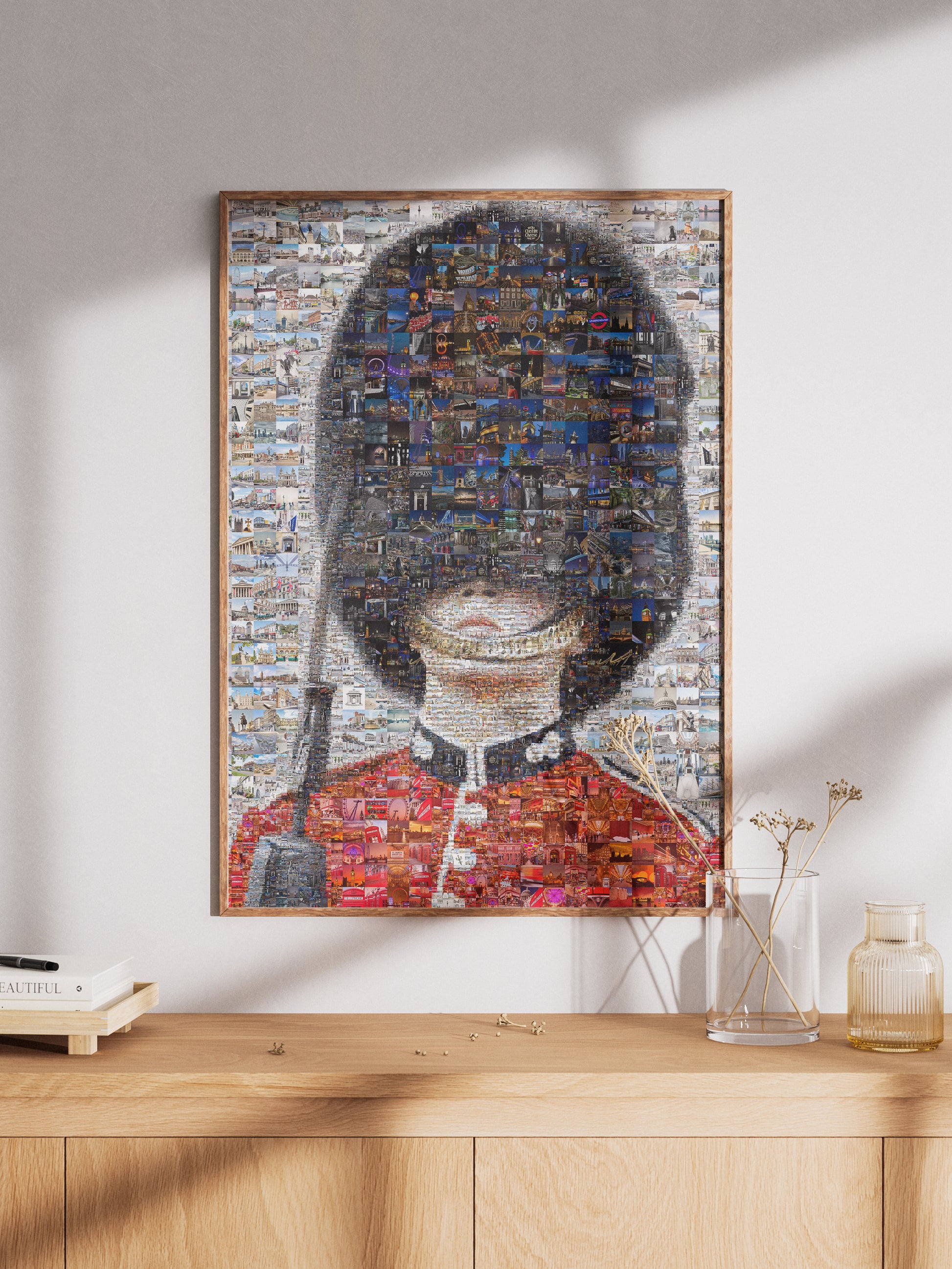 Stunning Mosaic Artwork of a British Soldier - Unique Home Decor Piece AtelierMosaics