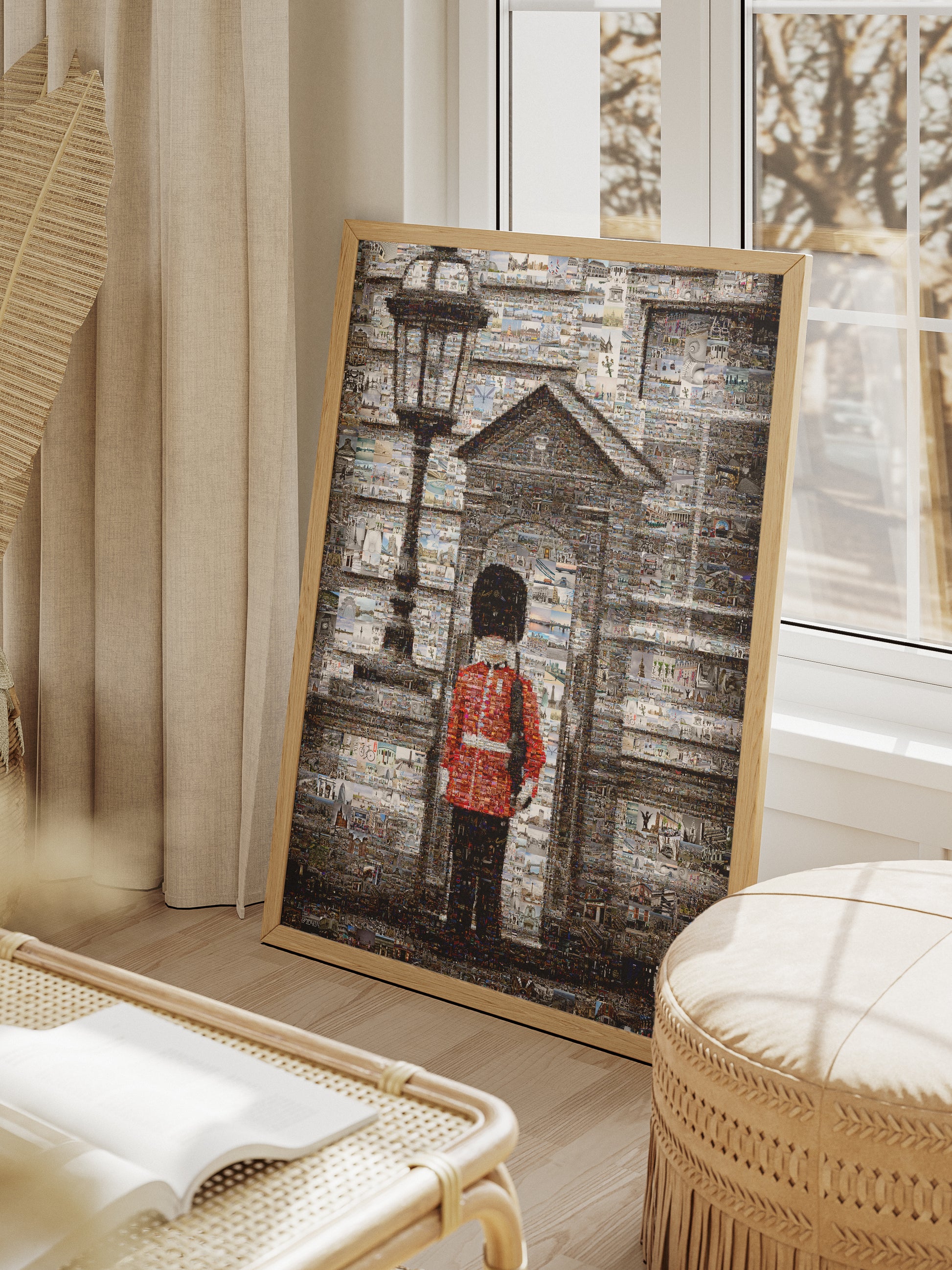 Stunning Mosaic Artwork of a British Guard: A Unique Home Decor Piece for Art Lovers AtelierMosaics