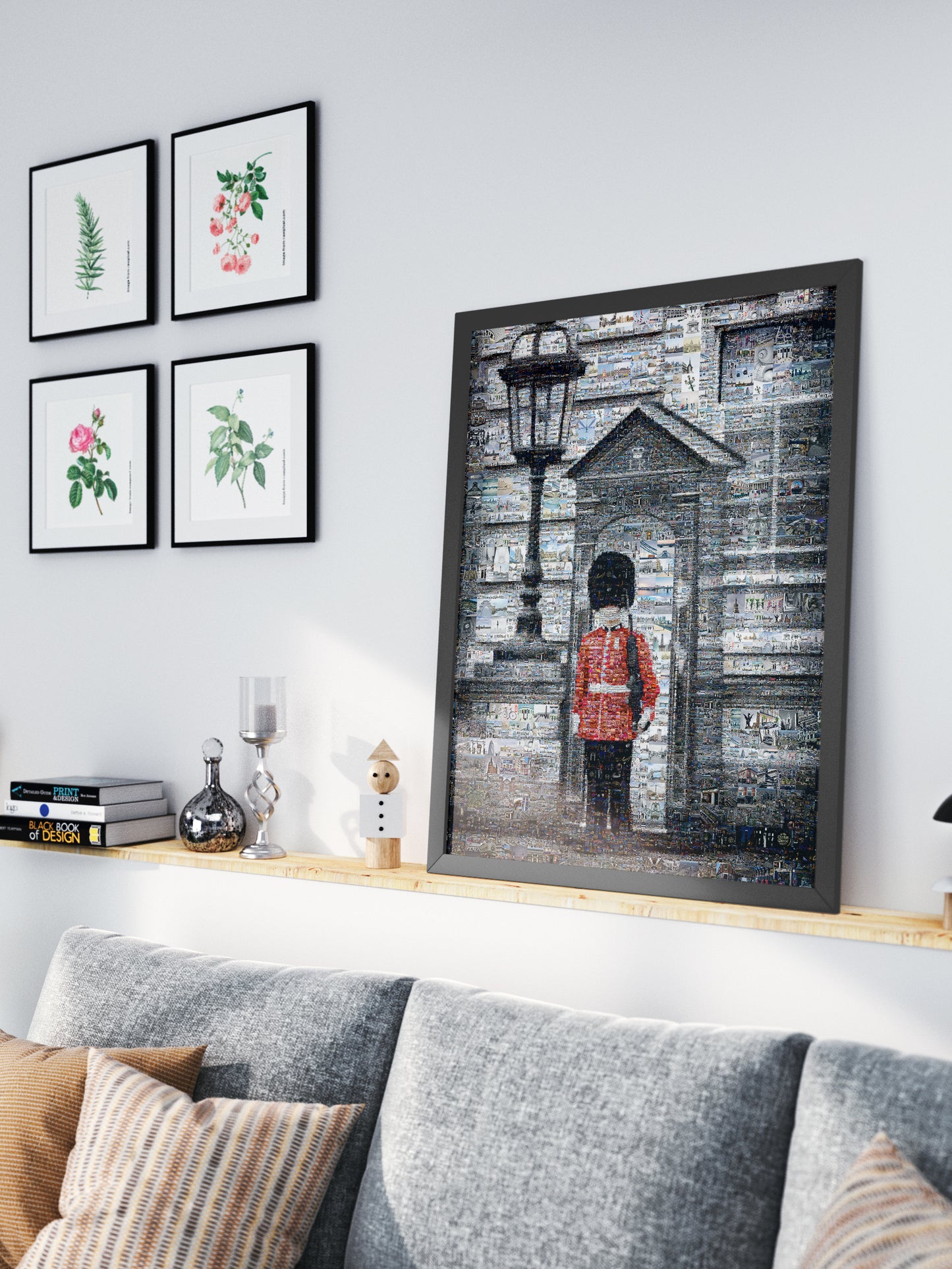 Stunning Mosaic Artwork of a British Guard: A Unique Home Decor Piece for Art Lovers AtelierMosaics