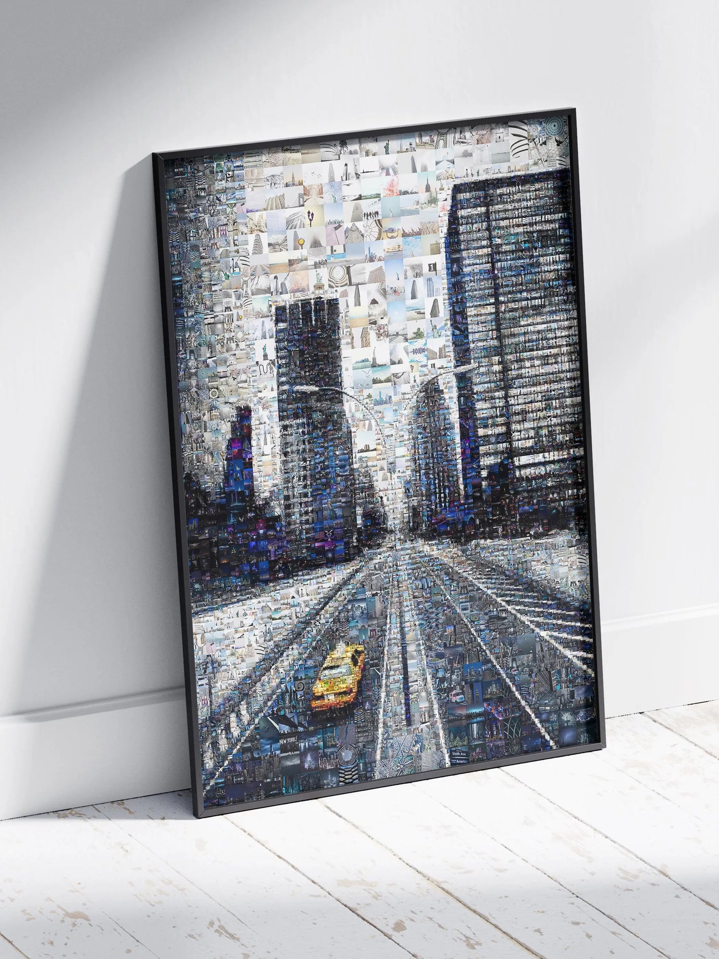 Stunning Urban Mosaic Art: Captivating Cityscape Collage for Modern Home Decor AtelierMosaics