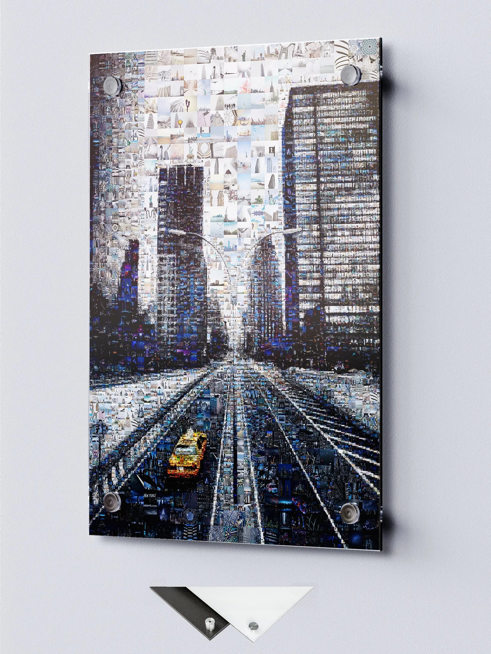 Stunning Urban Mosaic Art: Captivating Cityscape Collage for Modern Home Decor AtelierMosaics