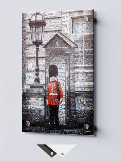 Stunning Mosaic Artwork of a British Guard: A Unique Home Decor Piece for Art Lovers AtelierMosaics
