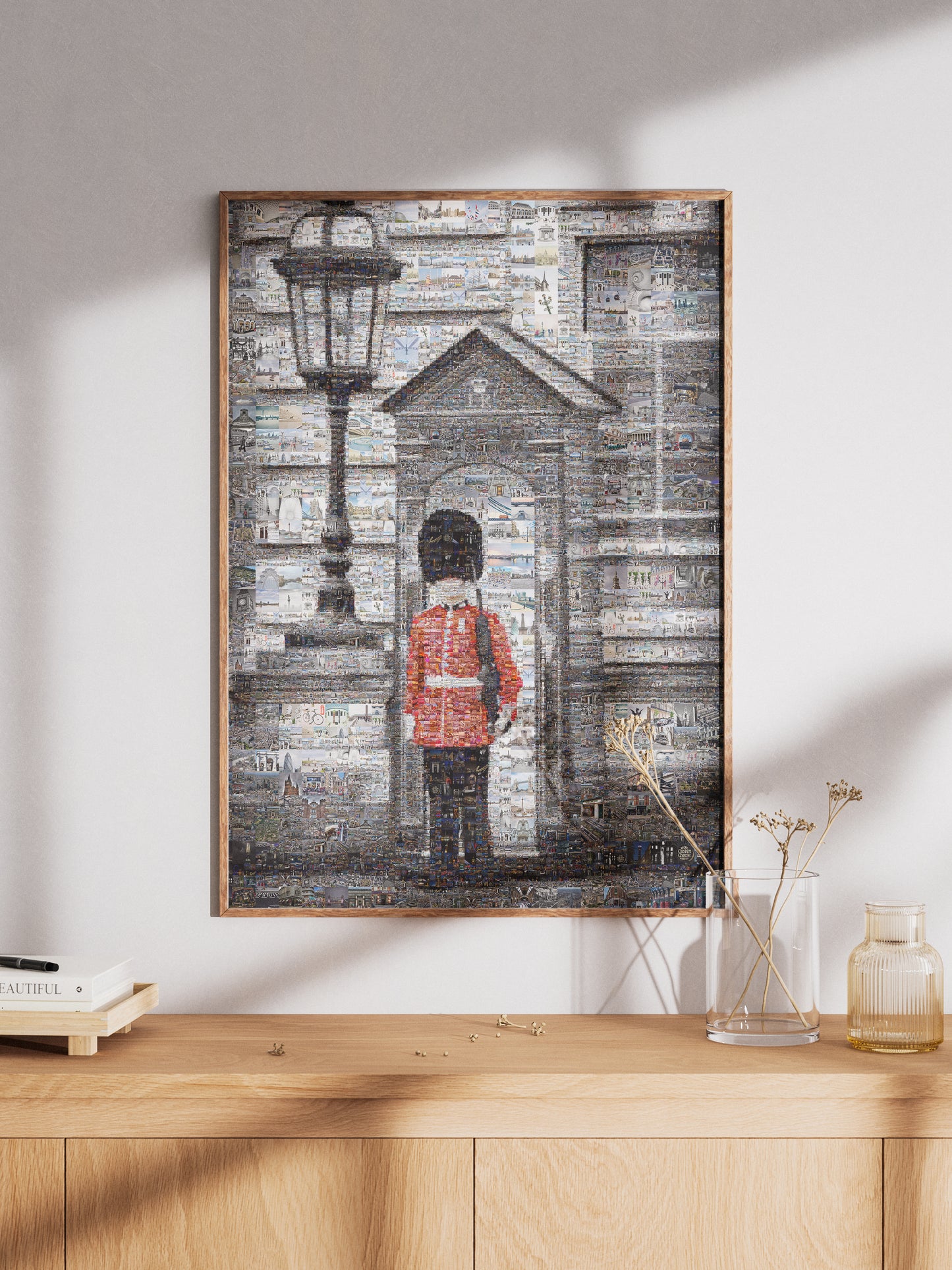 Stunning Mosaic Artwork of a British Guard: A Unique Home Decor Piece for Art Lovers AtelierMosaics