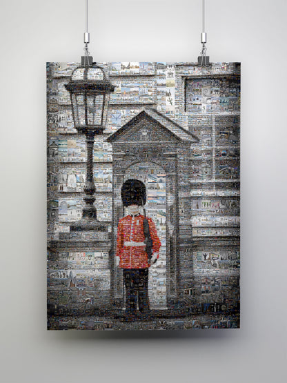 Stunning Mosaic Artwork of a British Guard: A Unique Home Decor Piece for Art Lovers AtelierMosaics