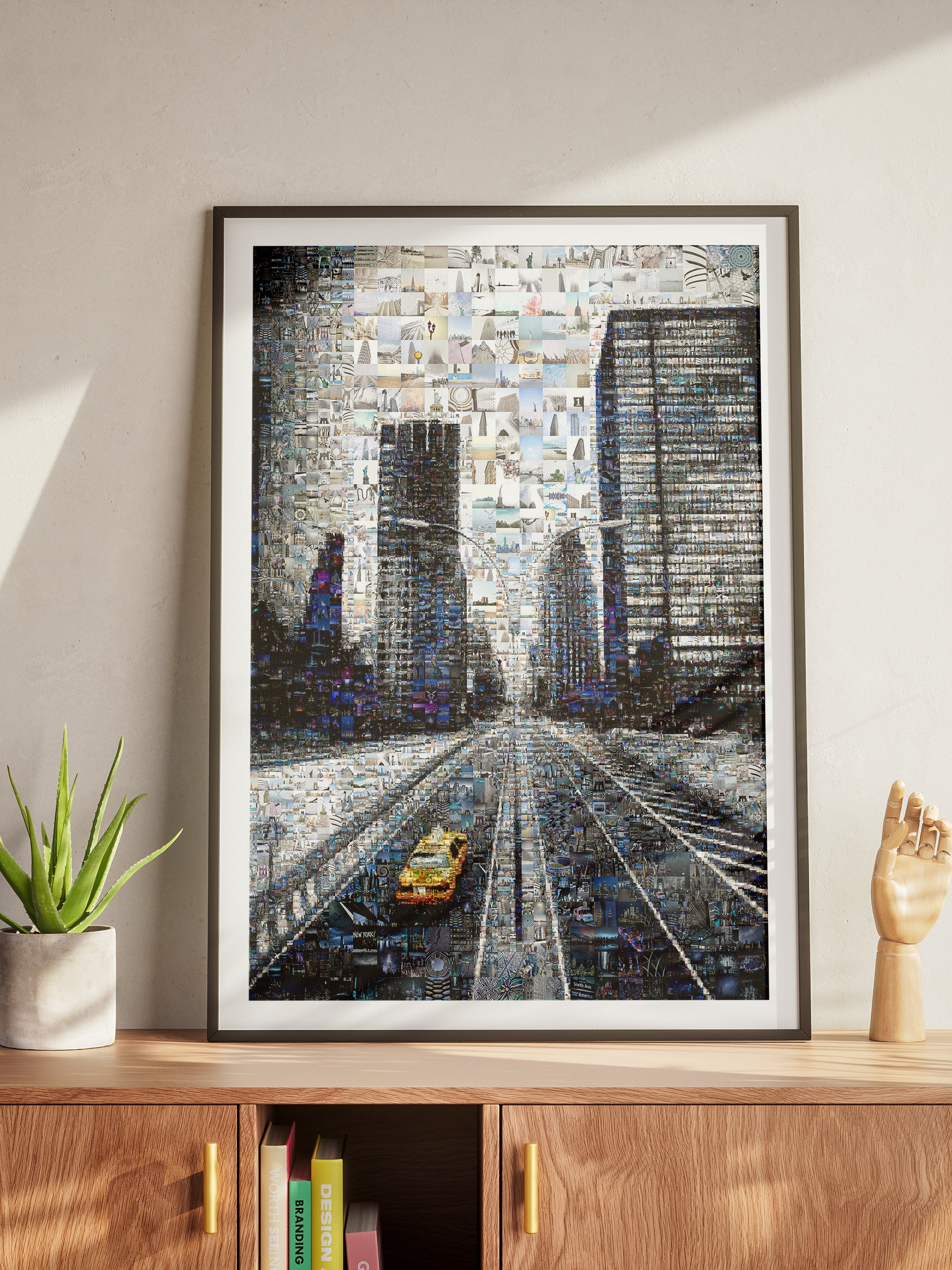 Stunning Urban Mosaic Art: Captivating Cityscape Collage for Modern Home Decor AtelierMosaics