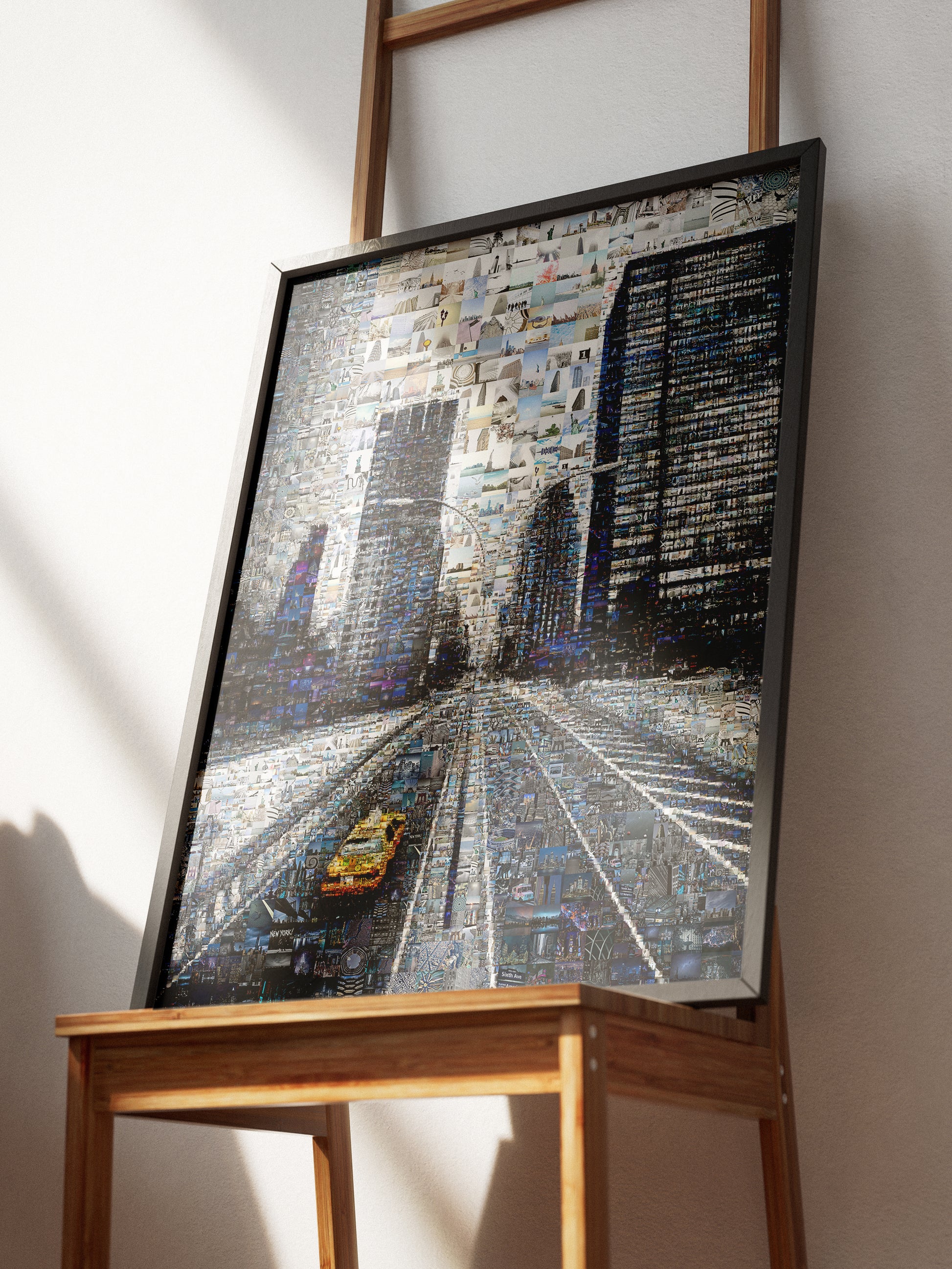 Stunning Urban Mosaic Art: Captivating Cityscape Collage for Modern Home Decor AtelierMosaics