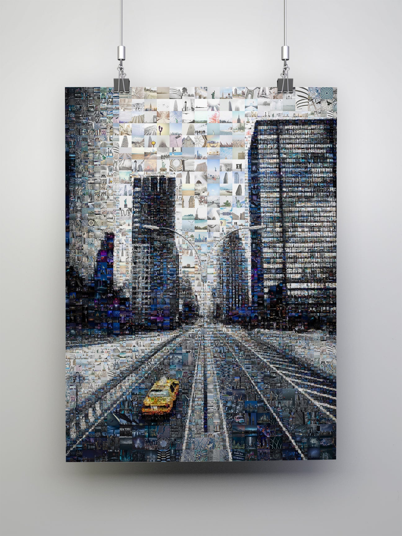 Stunning Urban Mosaic Art: Captivating Cityscape Collage for Modern Home Decor AtelierMosaics