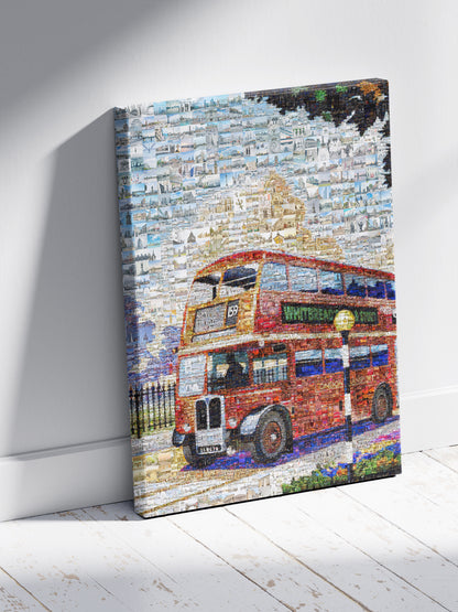 Stunning London Bus Mosaic Art - Unique Wall Decor for Home & Office AtelierMosaics
