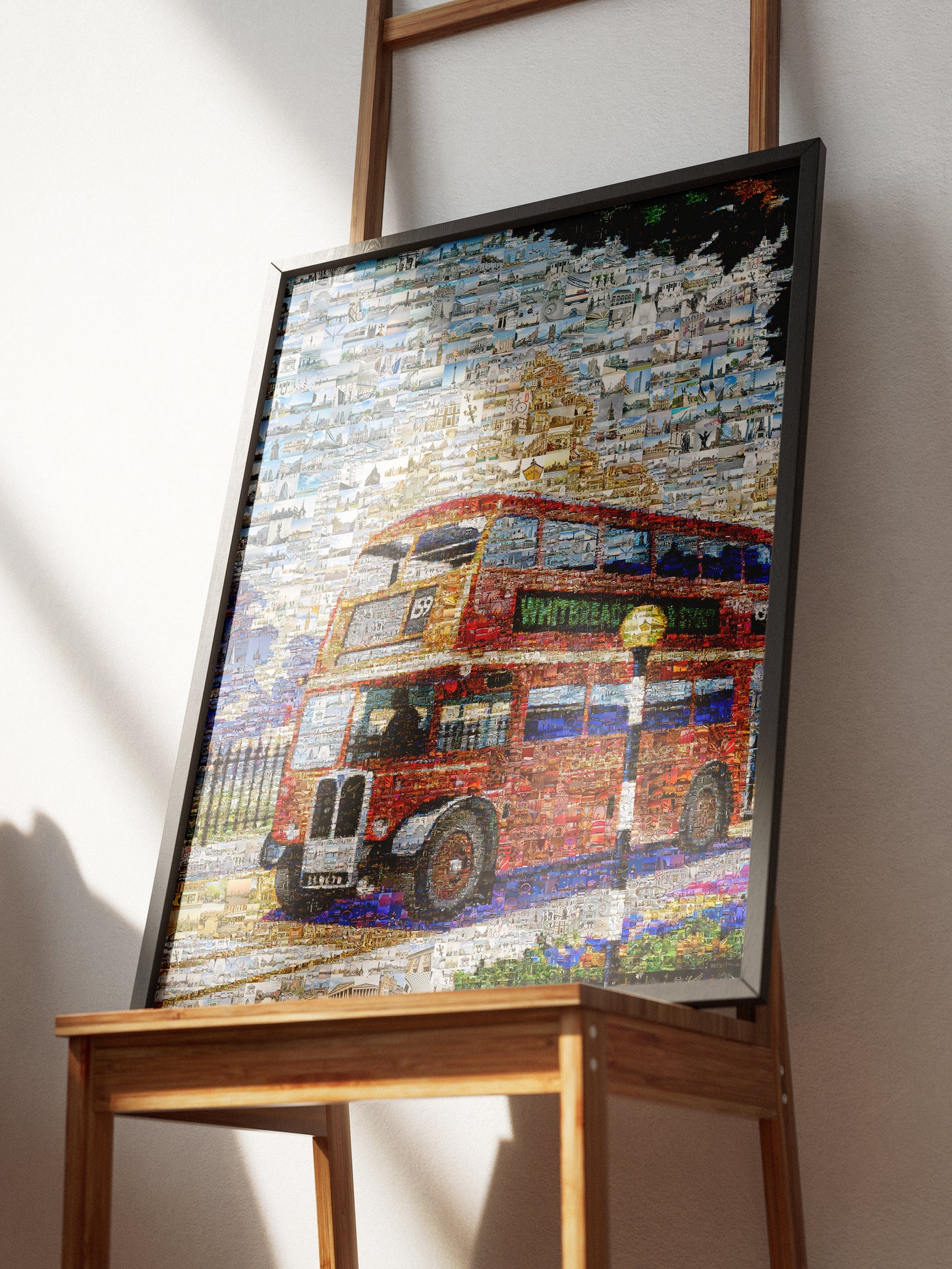 Stunning London Bus Mosaic Art - Unique Wall Decor for Home & Office AtelierMosaics